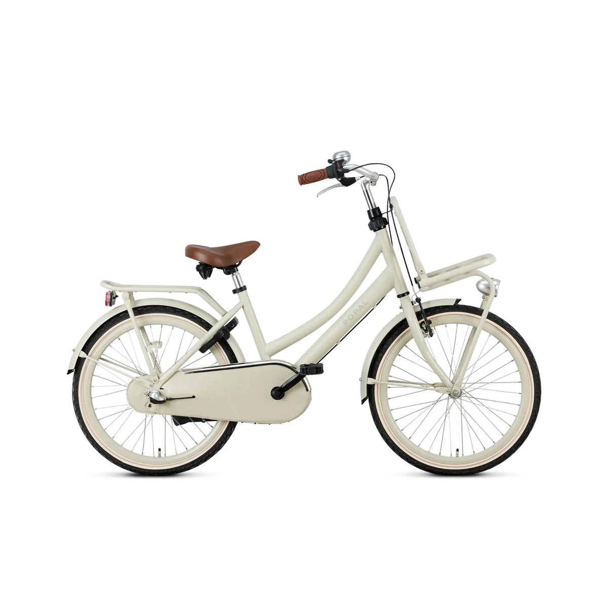 Popal Daily Dutch Basic+ 22 Inch Kinderfiets Cosmic Sand Beige Stevig Stalen Frame Transportfiets - AE-trading