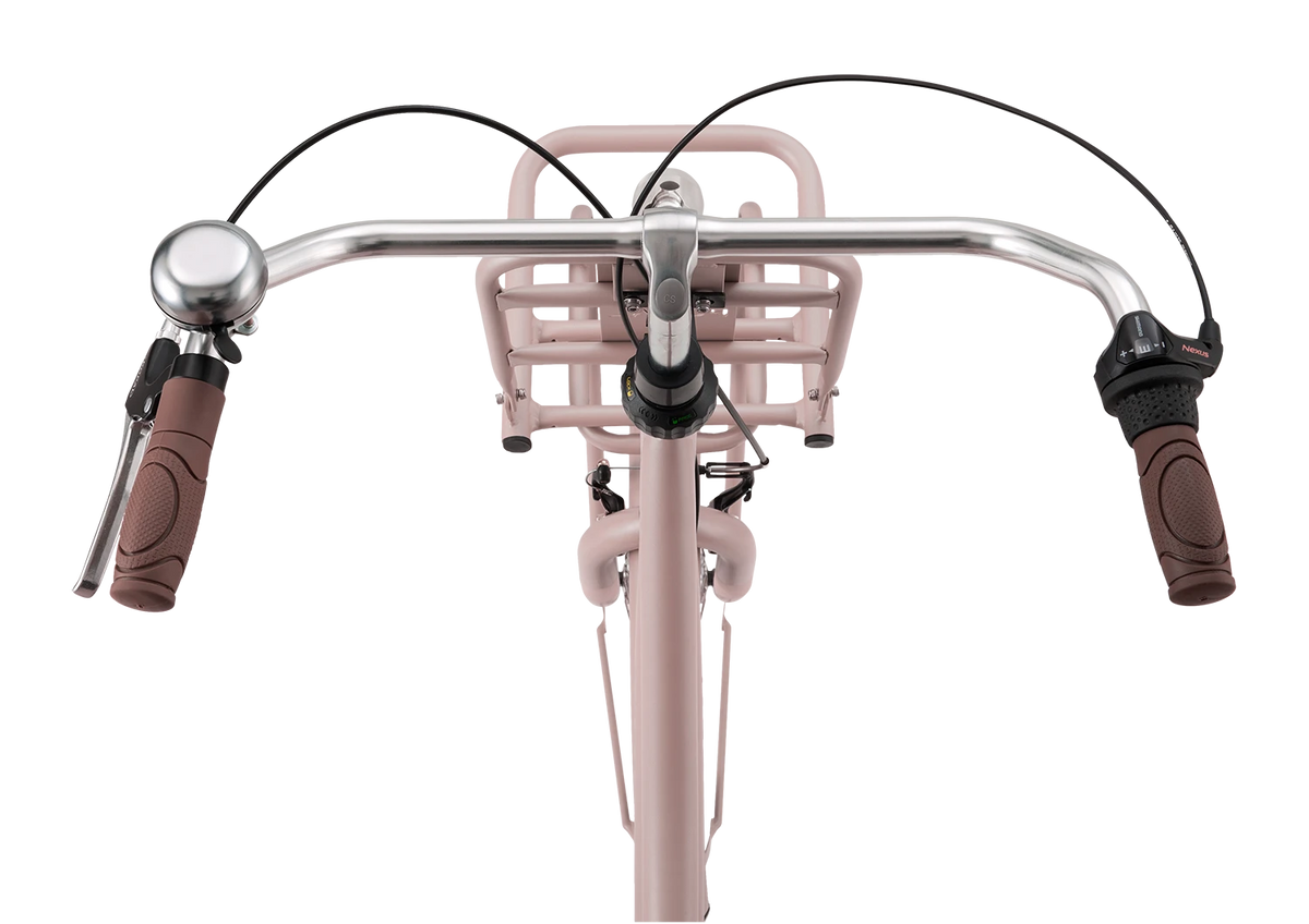 Popal Daily Dutch Basic+ 24 Inch Kinderfiets Zalm Licht Roze Stevig Stalen Frame - AE-trading