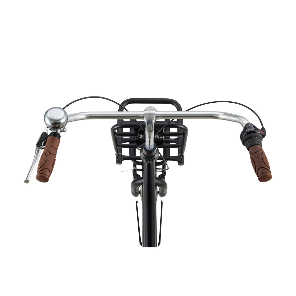 Popal Daily Dutch Basic+ 26 Inch Mat Zwart Transportfiets Met LED-Verlichting En Drie Versnellingen - AE-trading