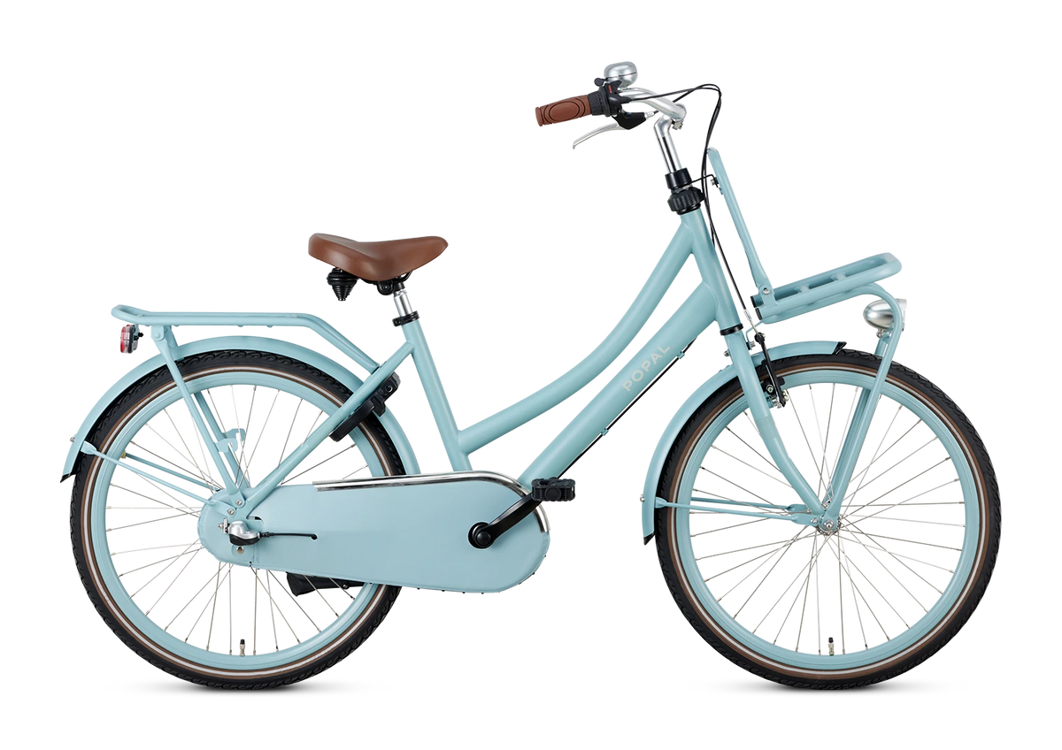 Popal Daily Dutch Basic+ Kinderfiets 24 Inch Stalen Frame Mat Blauw - AE-trading