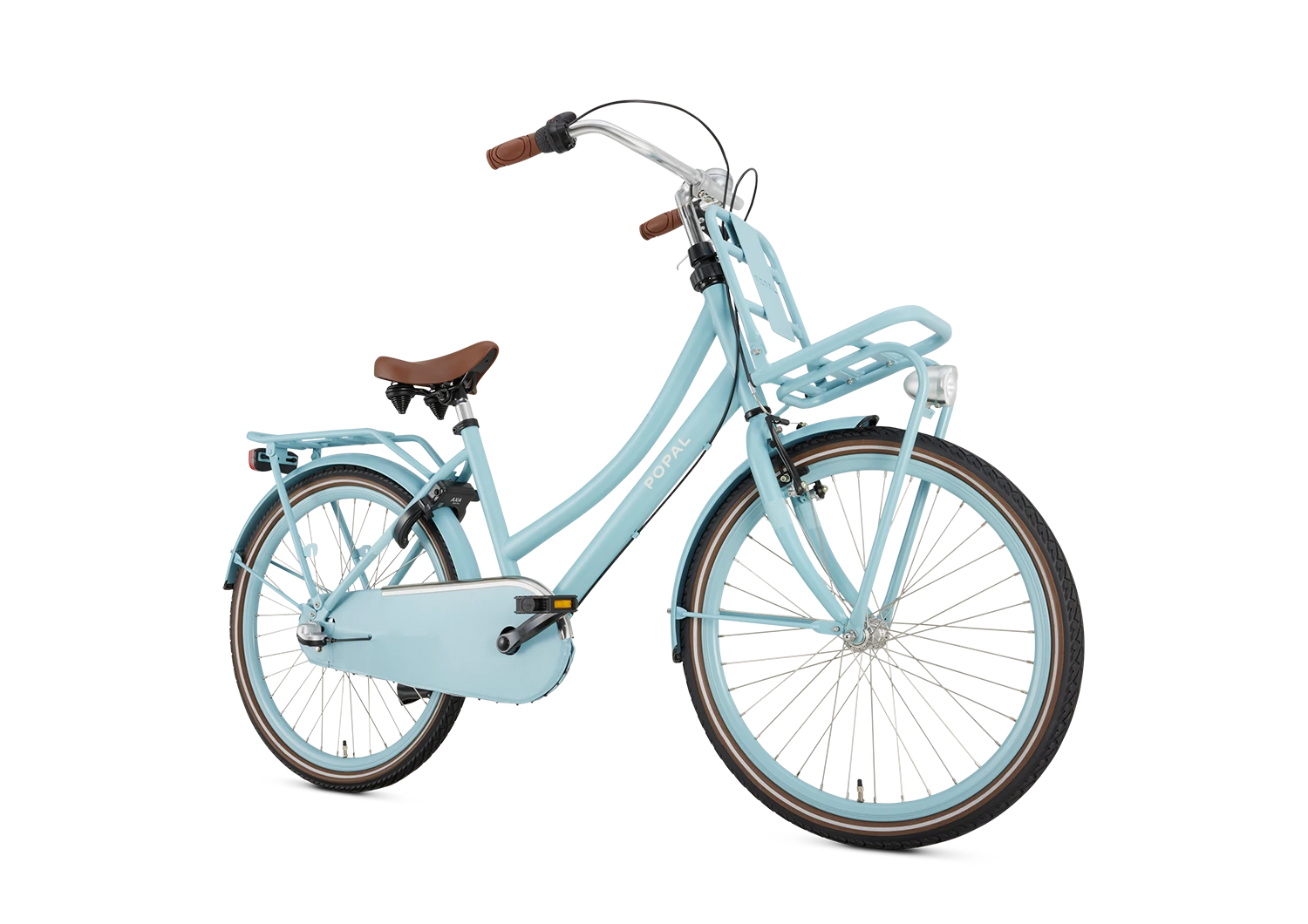 Popal Daily Dutch Basic+ Kinderfiets 24 Inch Stalen Frame Mat Blauw - AE-trading