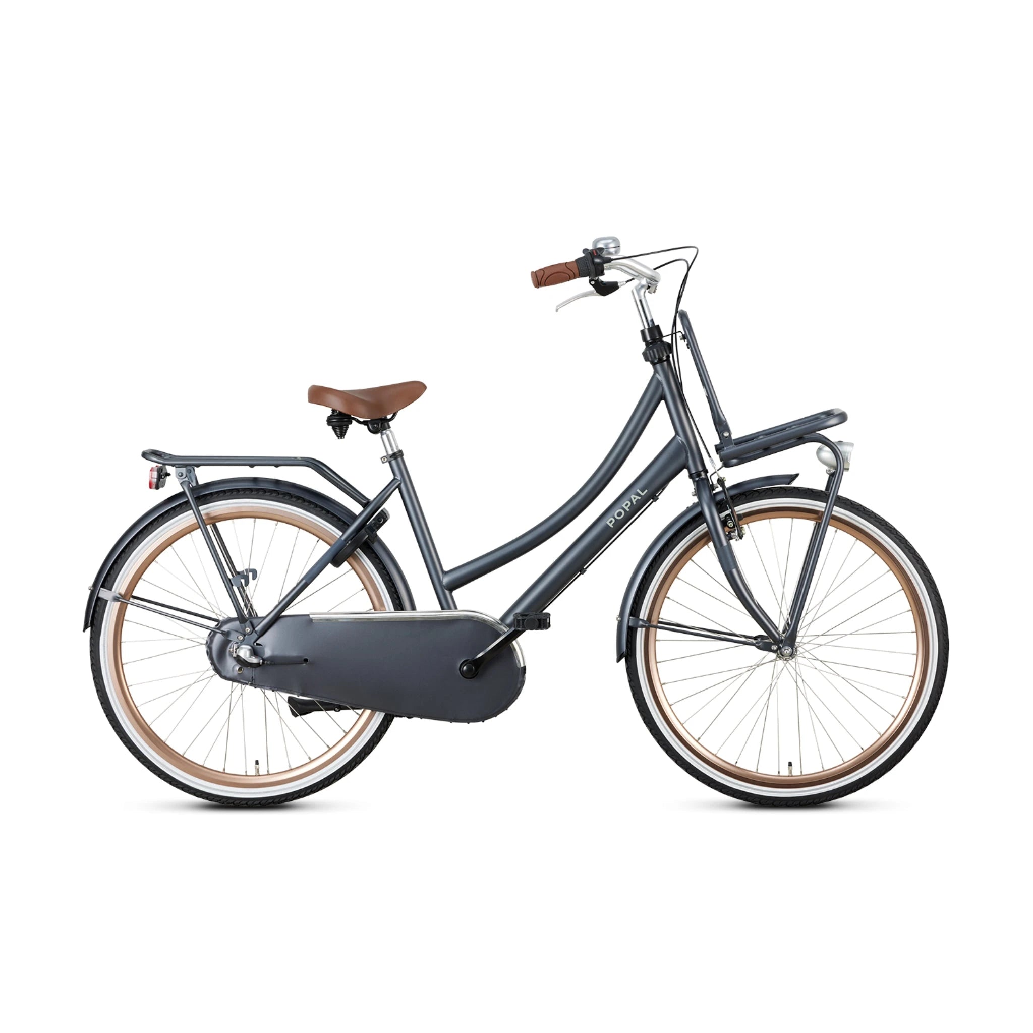 Popal Daily Dutch Basic+ Transportfiets 26 Inch Drie Versnellingen LED-Verlichting Petrol Blauw - AE-trading