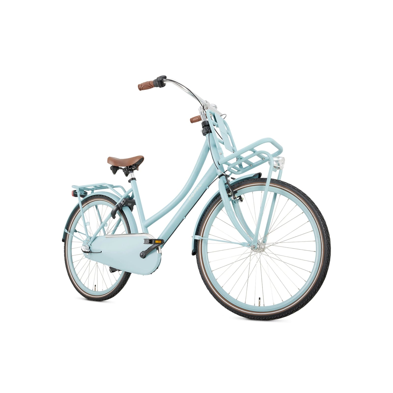 Popal Daily Dutch Basic+ Transportfiets 26 Inch Mat Blauw Met LED-Verlichting en Terugtraprem - AE-trading