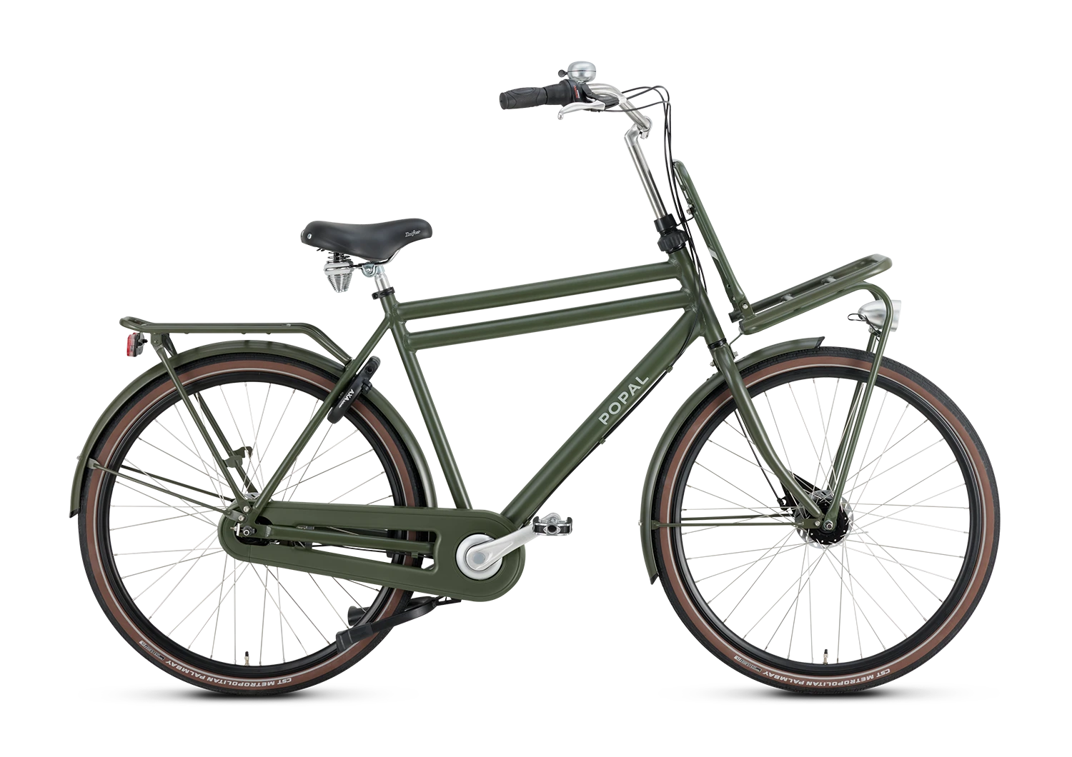 Popal Daily Dutch Prestige N7 28 Inch Army Groen Aluminium Frame Zeven Versnellingen Reflecterend Logo - AE-trading