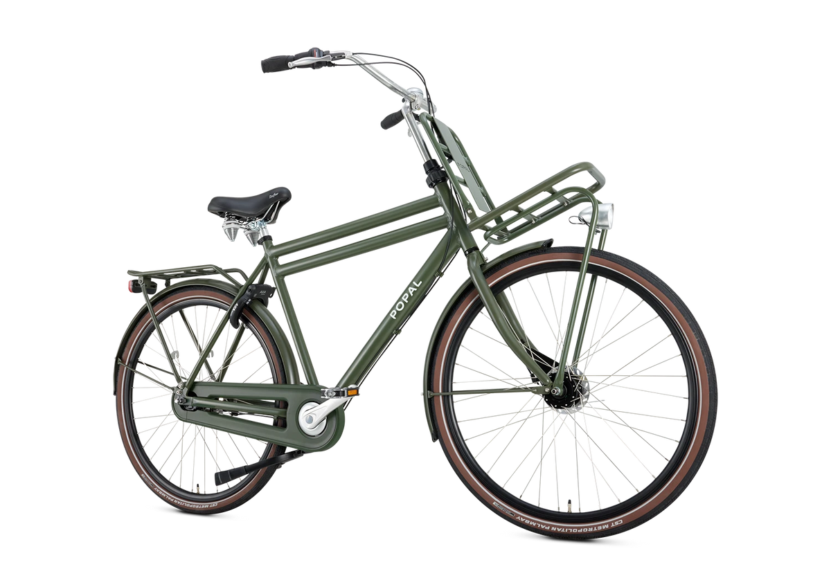 Popal Daily Dutch Prestige N7 28 Inch Army Groen Aluminium Frame Zeven Versnellingen Reflecterend Logo - AE-trading