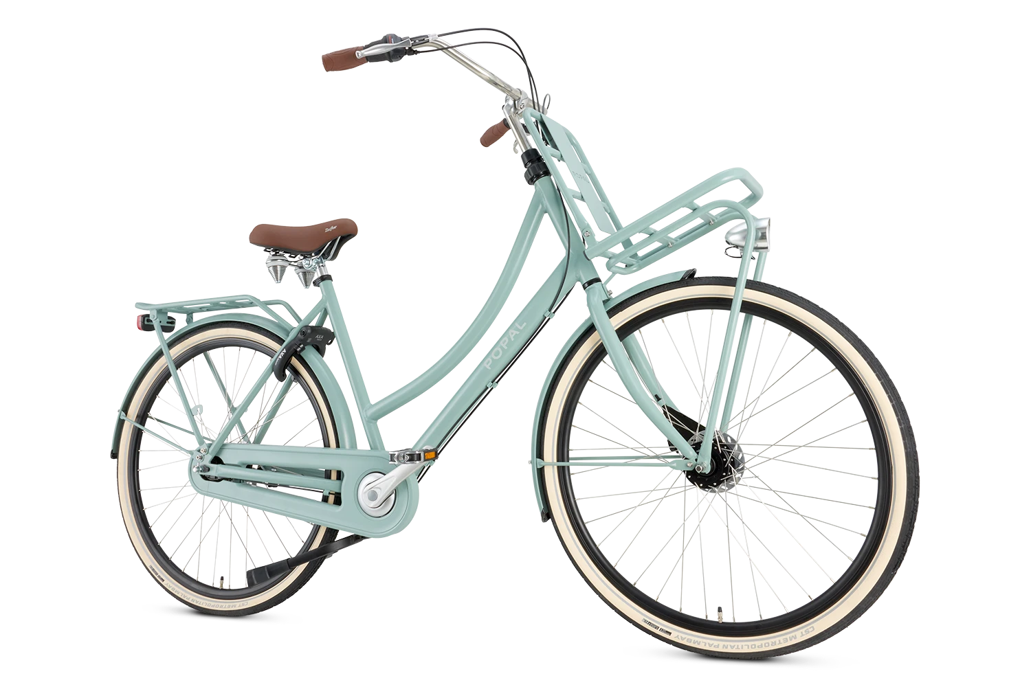Popal Daily Dutch Prestige N7 RB Fiets Mineral Green L Met Sterk Aluminium Frame En Zeven Versnellingen - AE-trading