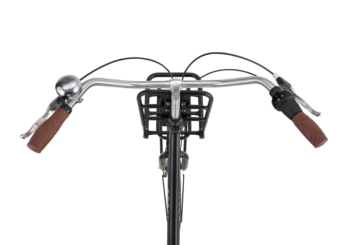 Popal Daily Dutch Prestige N7 RB Mat Zwart Aluminium Frame 7 Versnellingen Reflecterend Logo - AE-trading