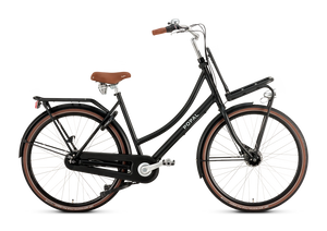Popal Daily Dutch Prestige N7 RB Mat Zwart XS Aluminium Frame Zeven Versnellingen Reflecterend Logo - AE-trading