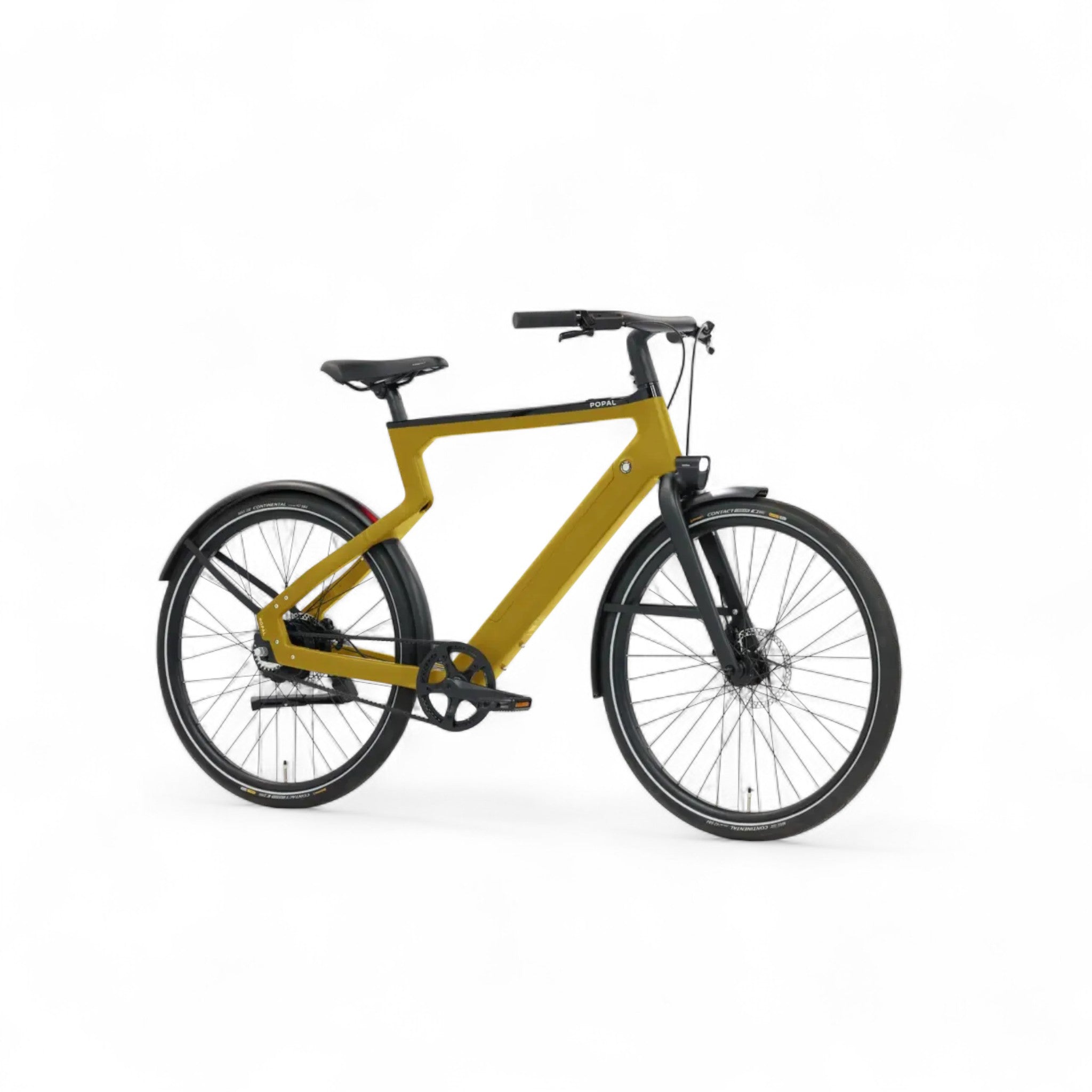 Popal Era 2025 - Elektrische Stadsfiets - Goud - 28 inch - Belt Drive - Accu 504Wh (36V, 14Ah) - 250W (40Nm) Bafang Achterwielmotor - Hydraulische Remmen - AE-trading