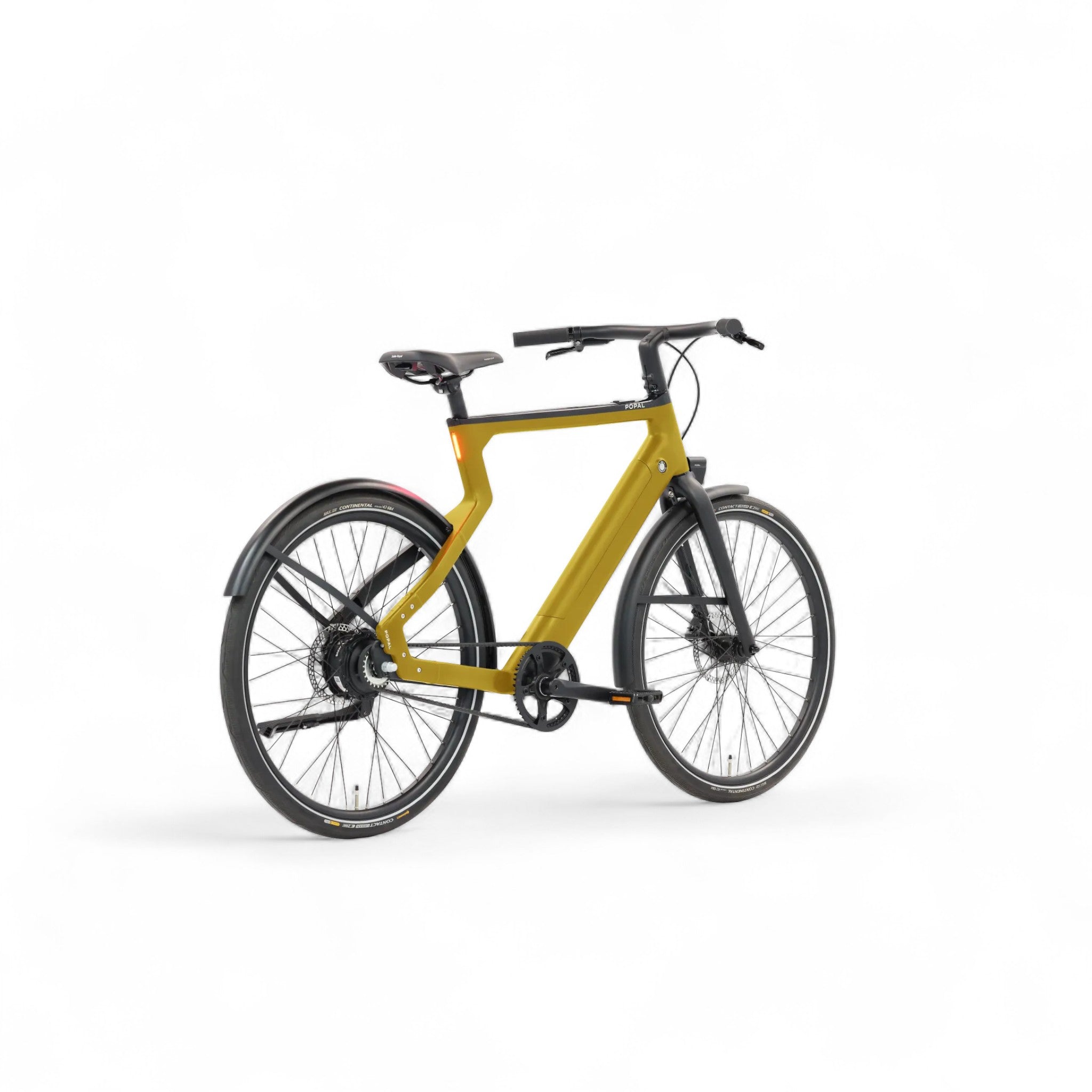 Popal Era 2025 - Elektrische Stadsfiets - Goud - 28 inch - Belt Drive - Accu 504Wh (36V, 14Ah) - 250W (40Nm) Bafang Achterwielmotor - Hydraulische Remmen - AE-trading