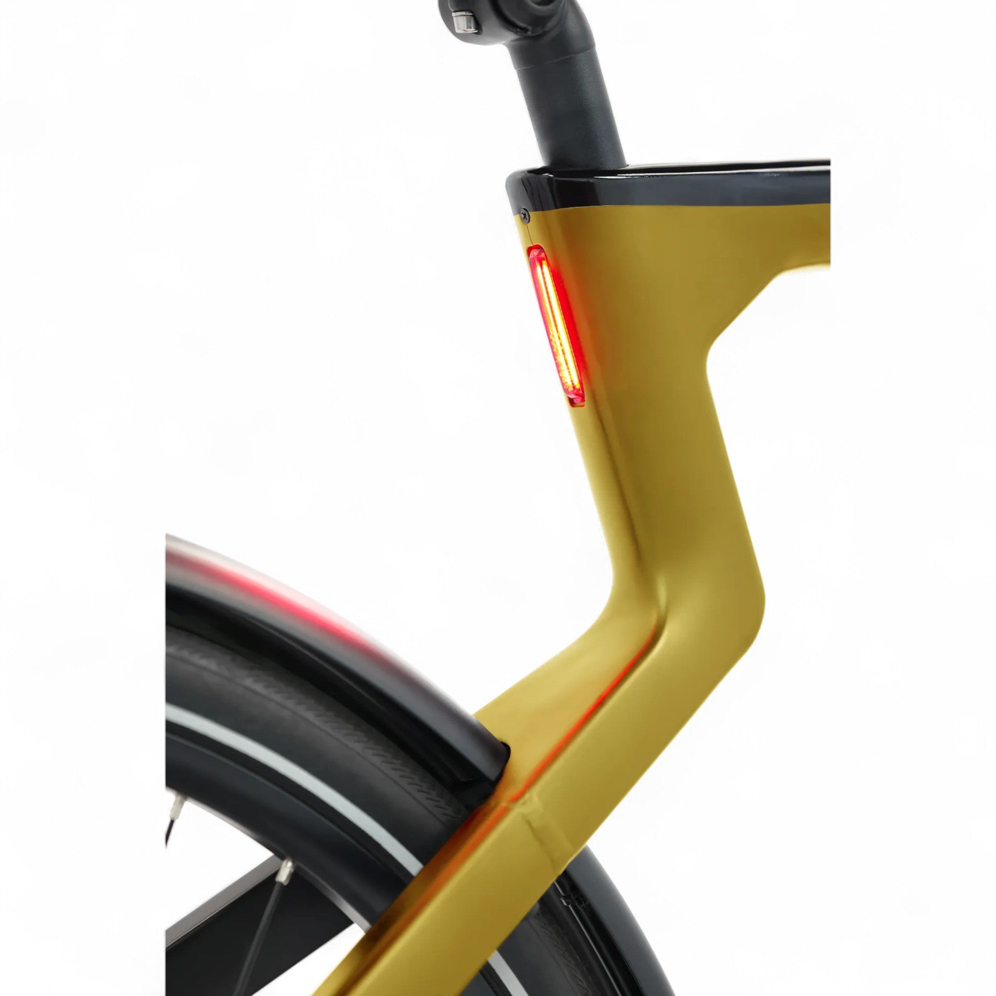 Popal Era 2025 - Elektrische Stadsfiets - Goud - 28 inch - Belt Drive - Accu 504Wh (36V, 14Ah) - 250W (40Nm) Bafang Achterwielmotor - Hydraulische Remmen - AE-trading