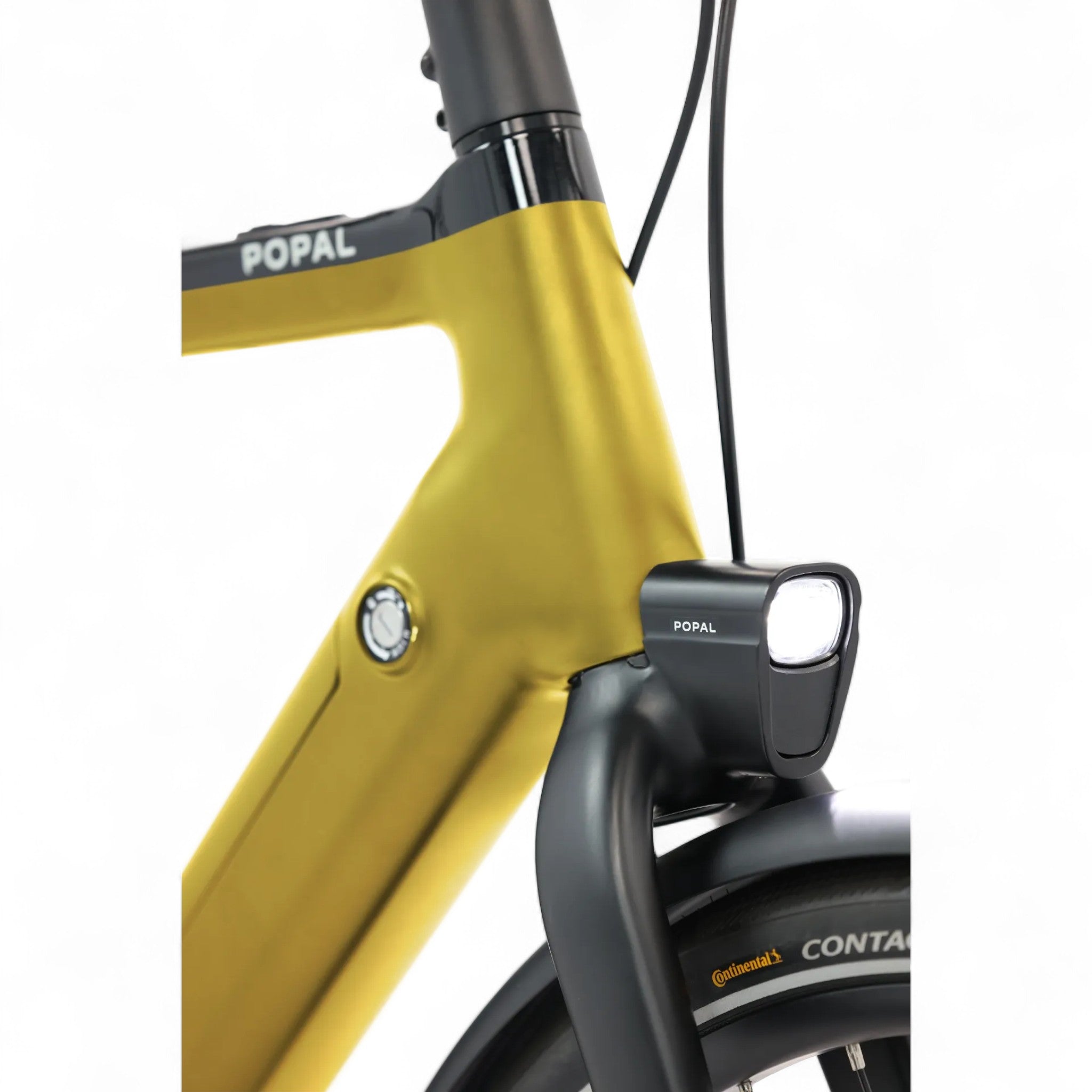 Popal Era 2025 - Elektrische Stadsfiets - Goud - 28 inch - Belt Drive - Accu 504Wh (36V, 14Ah) - 250W (40Nm) Bafang Achterwielmotor - Hydraulische Remmen - AE-trading