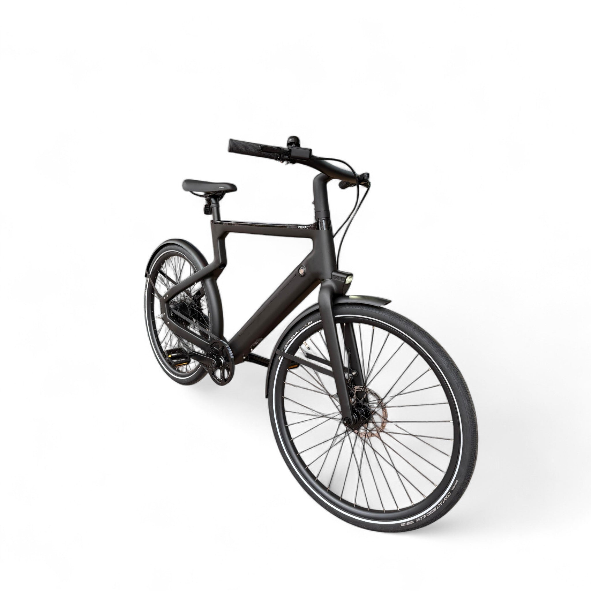 Popal Era 2025 - Elektrische Stadsfiets - Mat Zwart - 28 inch - Belt Drive - Accu 504Wh (36V, 14Ah) - 250W (40Nm) Bafang Achterwielmotor - Hydraulische Remmen - AE-trading