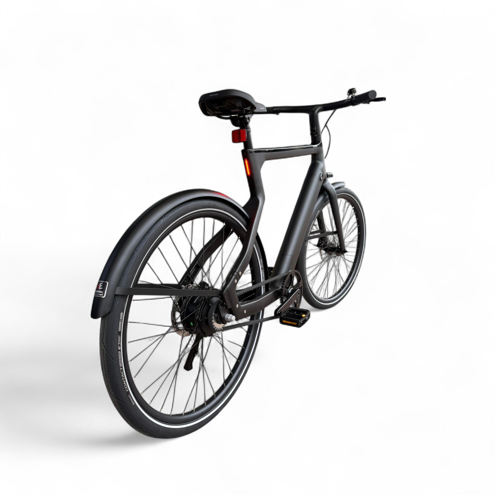 Popal Era 2025 - Elektrische Stadsfiets - Mat Zwart - 28 inch - Belt Drive - Accu 504Wh (36V, 14Ah) - 250W (40Nm) Bafang Achterwielmotor - Hydraulische Remmen - AE-trading