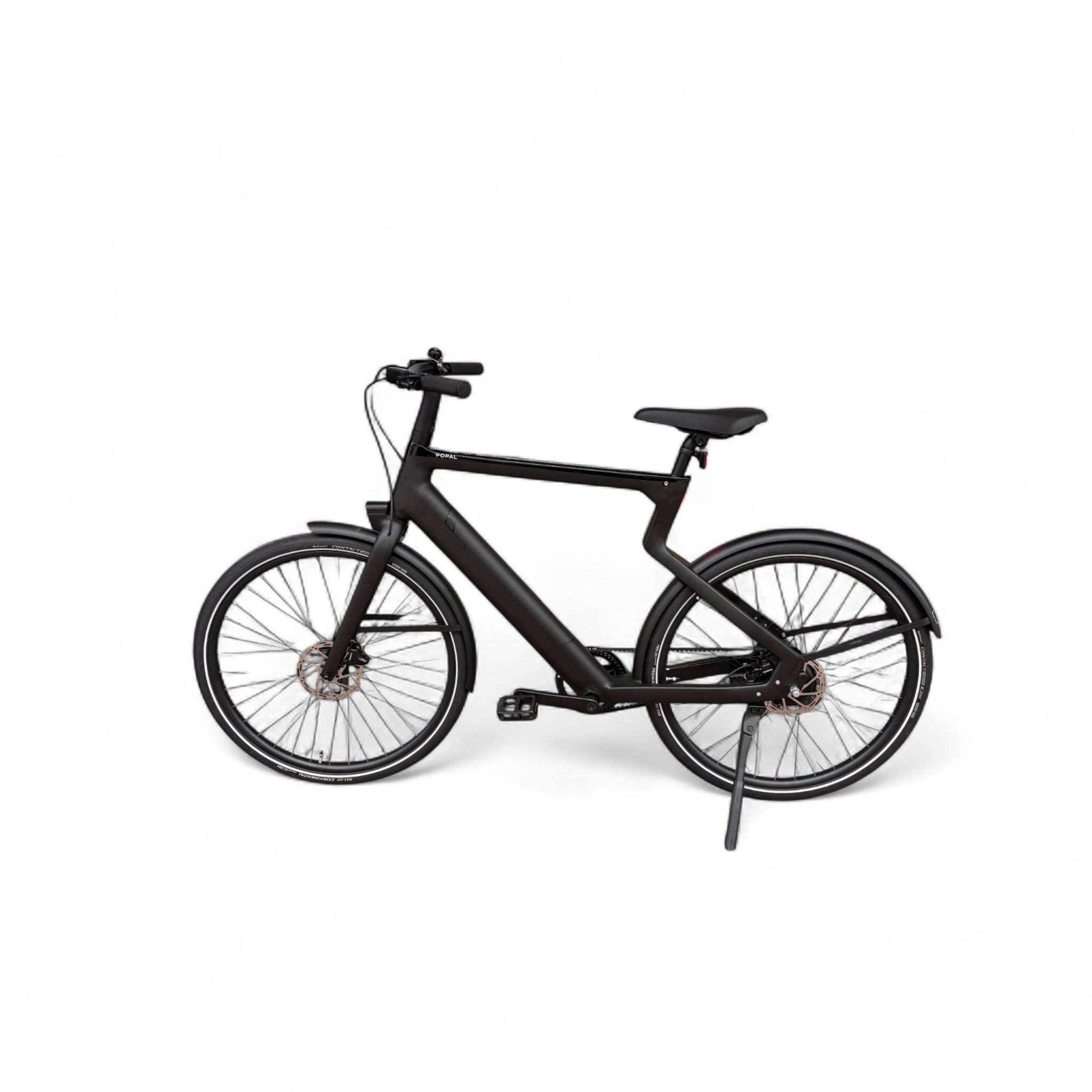 Popal Era 2025 - Elektrische Stadsfiets - Mat Zwart - 28 inch - Belt Drive - Accu 504Wh (36V, 14Ah) - 250W (40Nm) Bafang Achterwielmotor - Hydraulische Remmen - AE-trading