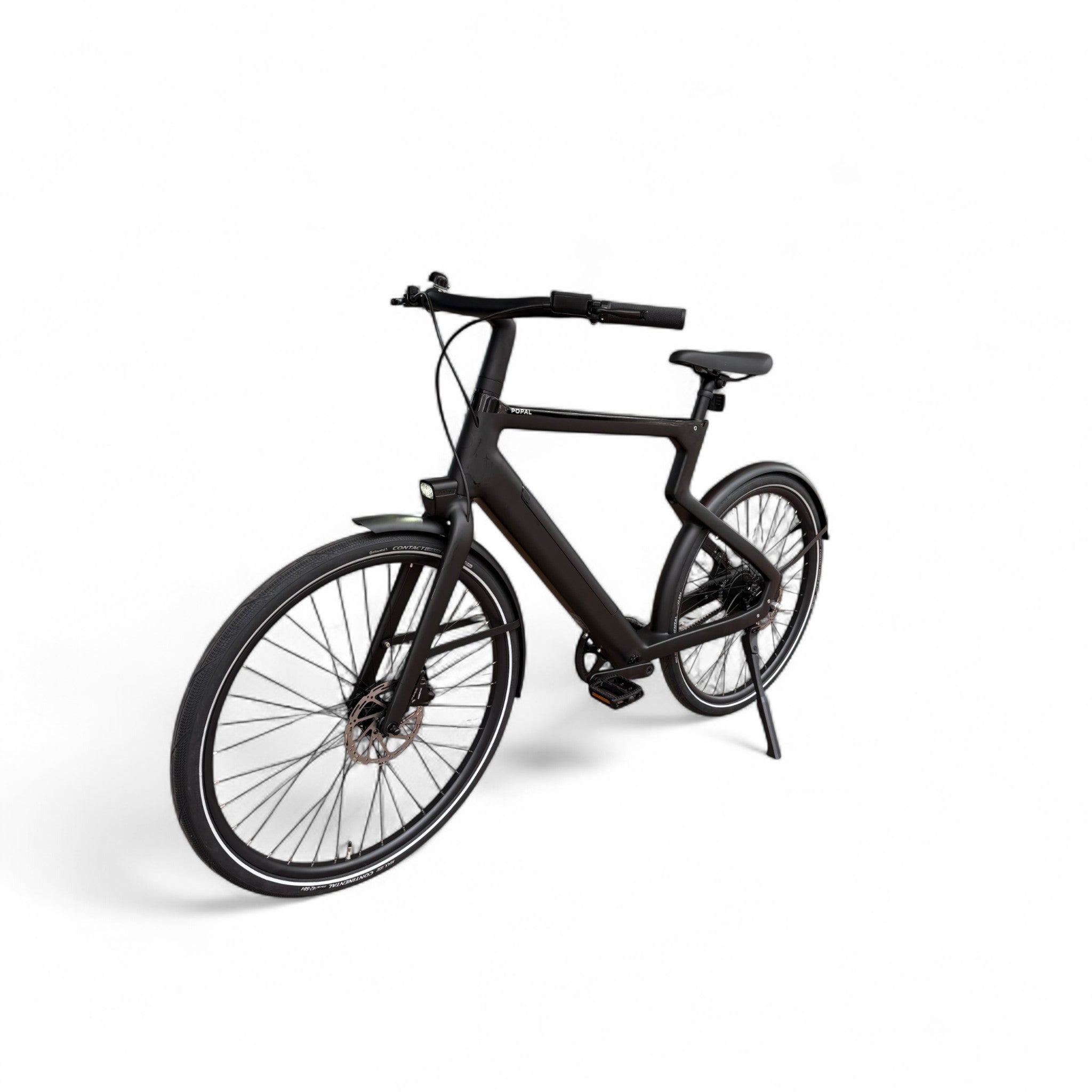 Popal Era 2025 - Elektrische Stadsfiets - Mat Zwart - 28 inch - Belt Drive - Accu 504Wh (36V, 14Ah) - 250W (40Nm) Bafang Achterwielmotor - Hydraulische Remmen - AE-trading