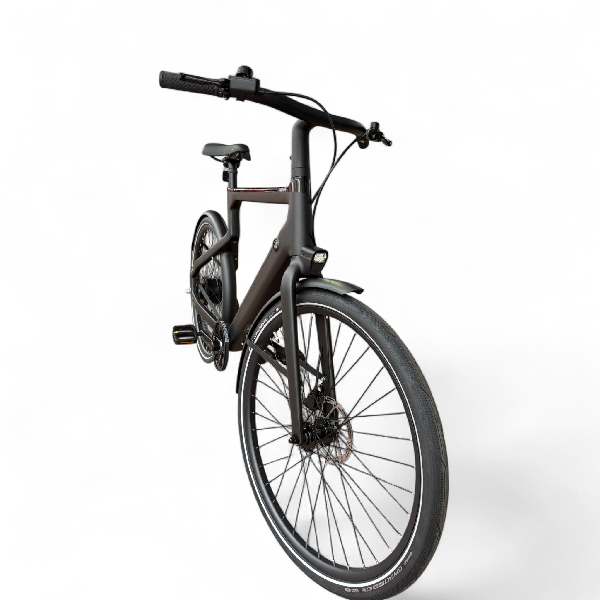 Popal Era 2025 - Elektrische Stadsfiets - Mat Zwart - 28 inch - Belt Drive - Accu 504Wh (36V, 14Ah) - 250W (40Nm) Bafang Achterwielmotor - Hydraulische Remmen - AE-trading