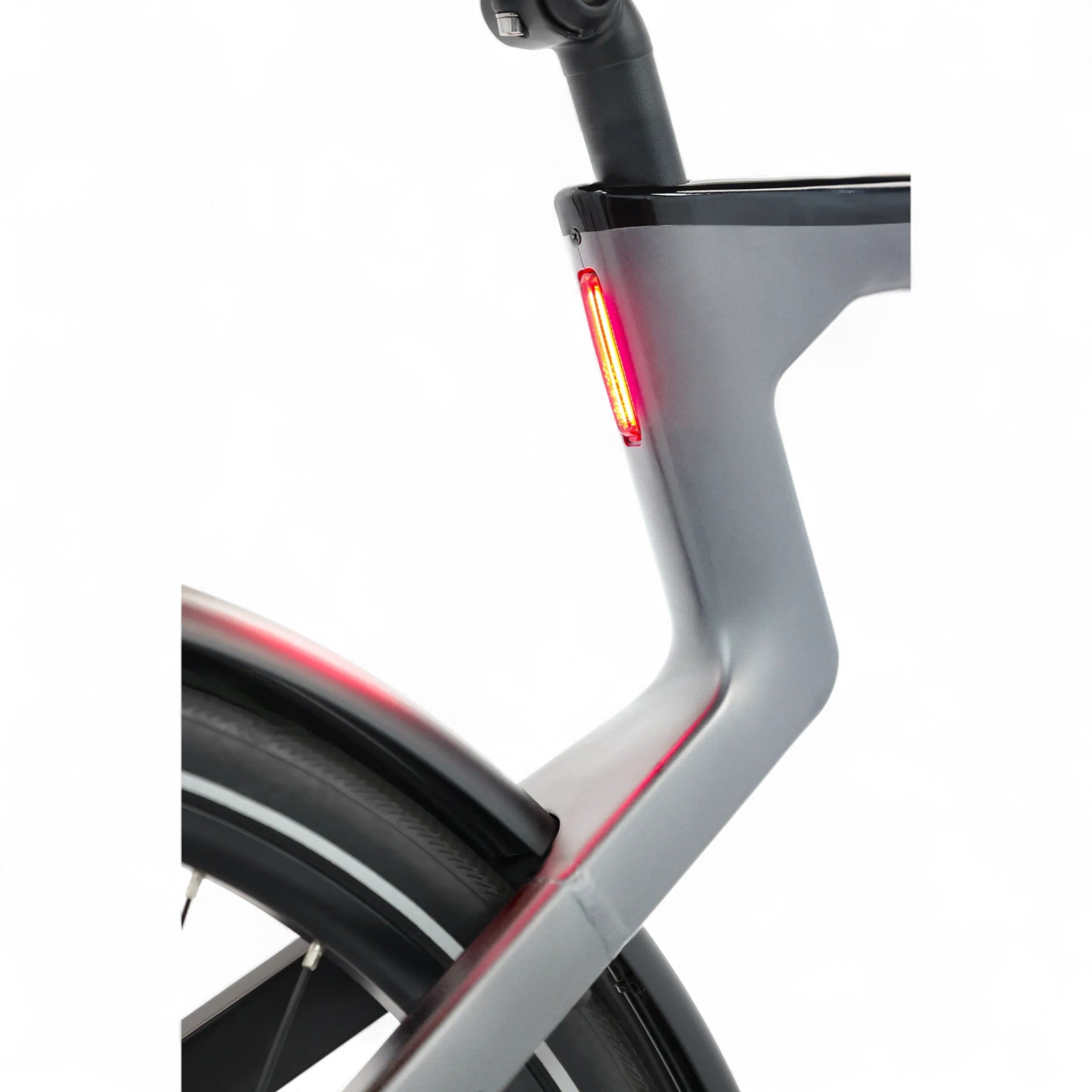 Popal Era 2025 - Elektrische Stadsfiets - Zilver - 28 inch - Belt Drive - Accu 504Wh (36V, 14Ah) - 250W (40Nm) Bafang Achterwielmotor - Hydraulische Remmen - AE-trading