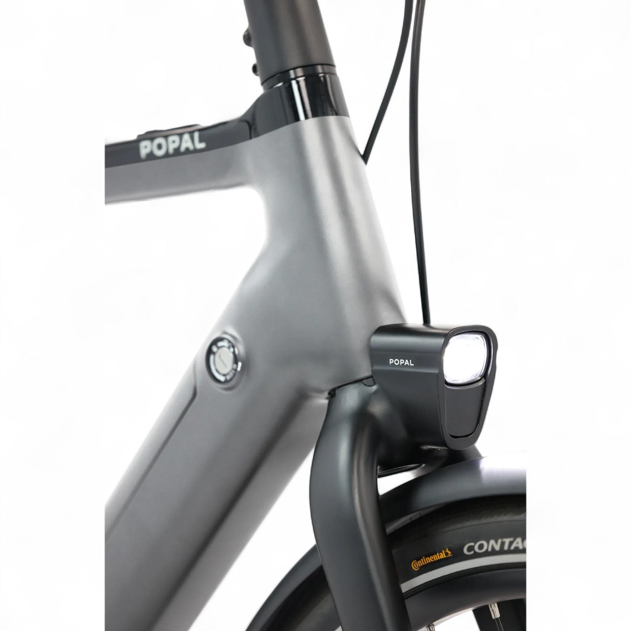 Popal Era 2025 - Elektrische Stadsfiets - Zilver - 28 inch - Belt Drive - Accu 504Wh (36V, 14Ah) - 250W (40Nm) Bafang Achterwielmotor - Hydraulische Remmen - AE-trading