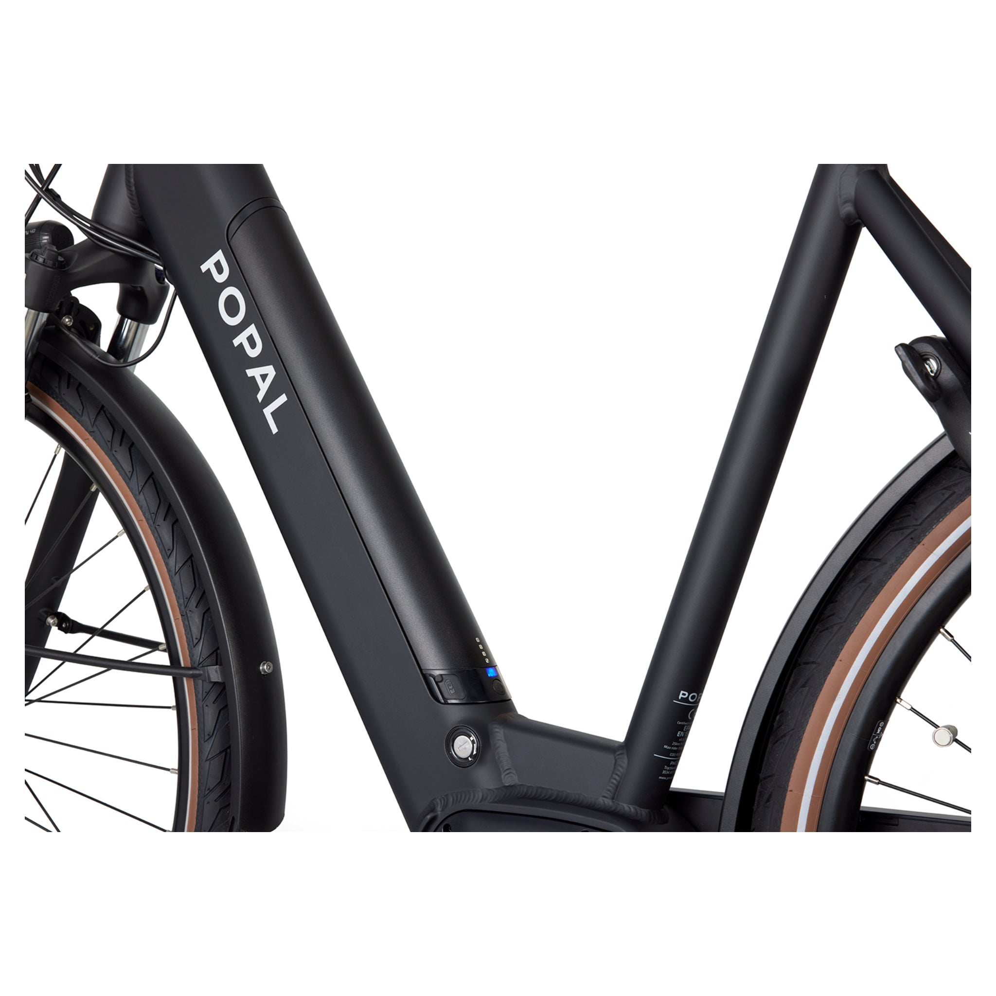 Popal Novel MM M – Elektrische Damesfiets 28 inch – 520Wh Middenmotor – Shimano Nexus 7 – Hydraulische Schijfremmen – Mat Zwart - AE-trading