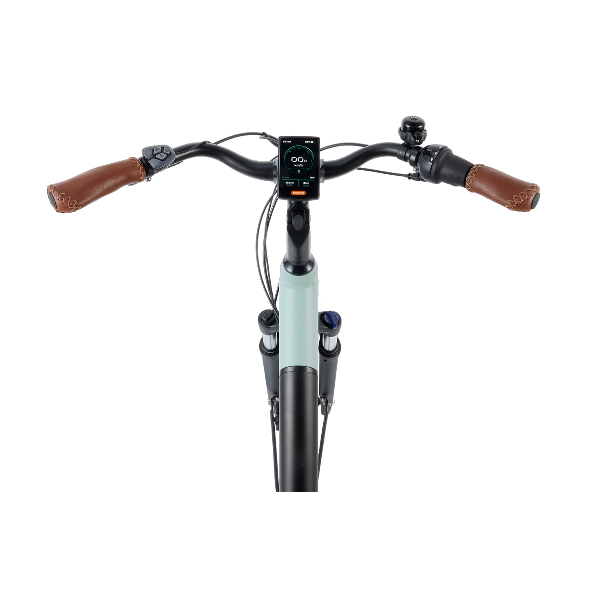 Popal Novel MM M – Elektrische Damesfiets 28 inch – 520Wh Middenmotor – Shimano Nexus 7 – Hydraulische Schijfremmen – Mineral Green - AE-trading