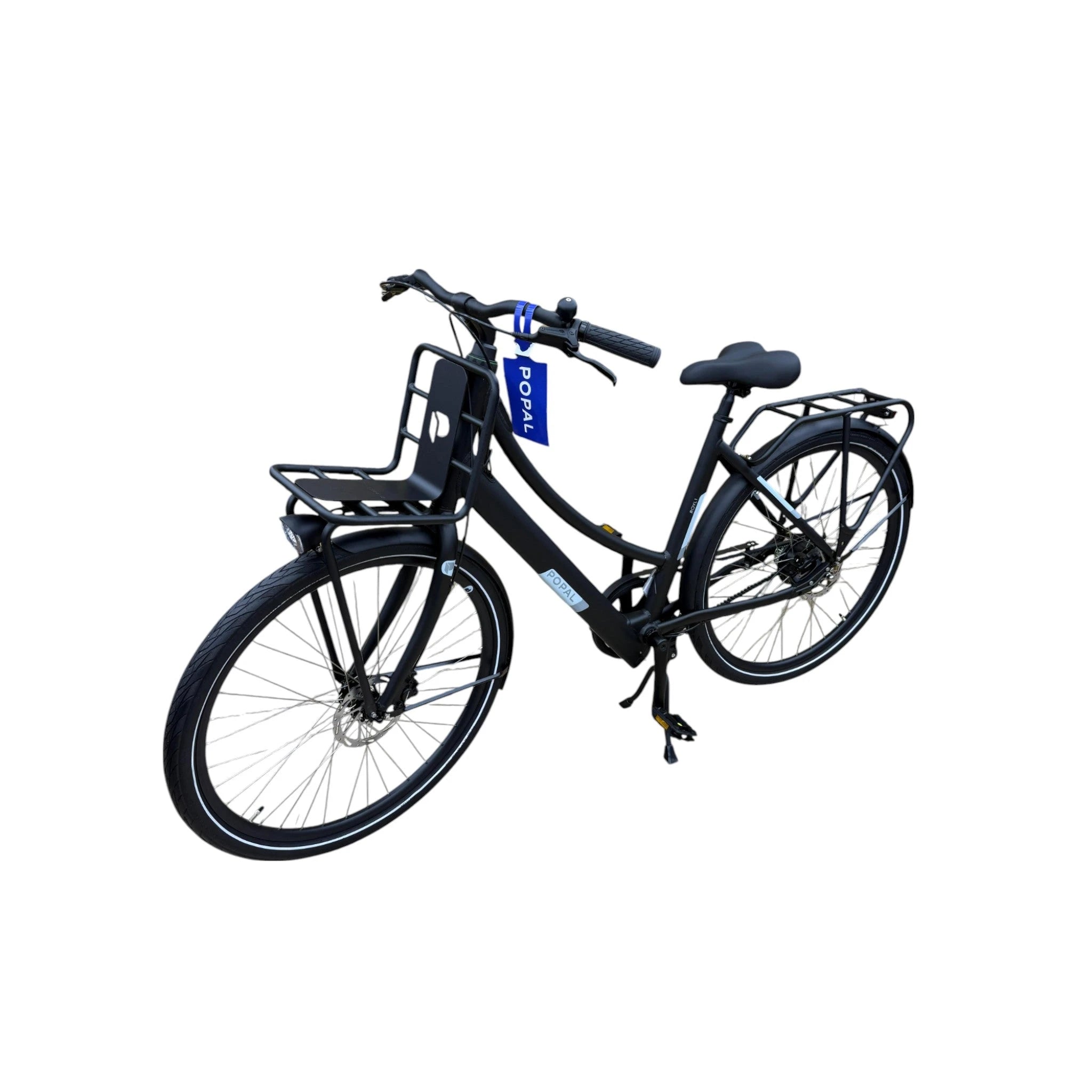 Popal ROYL1 - Elektrische Fiets - Mat Zwart - 28 inch - 53 cm - Belt Drive - Accu 360Wh (36V, 14.5Ah) - 250W Ananda Motor (35Nm) - Hydraulische Remmen - AE-trading