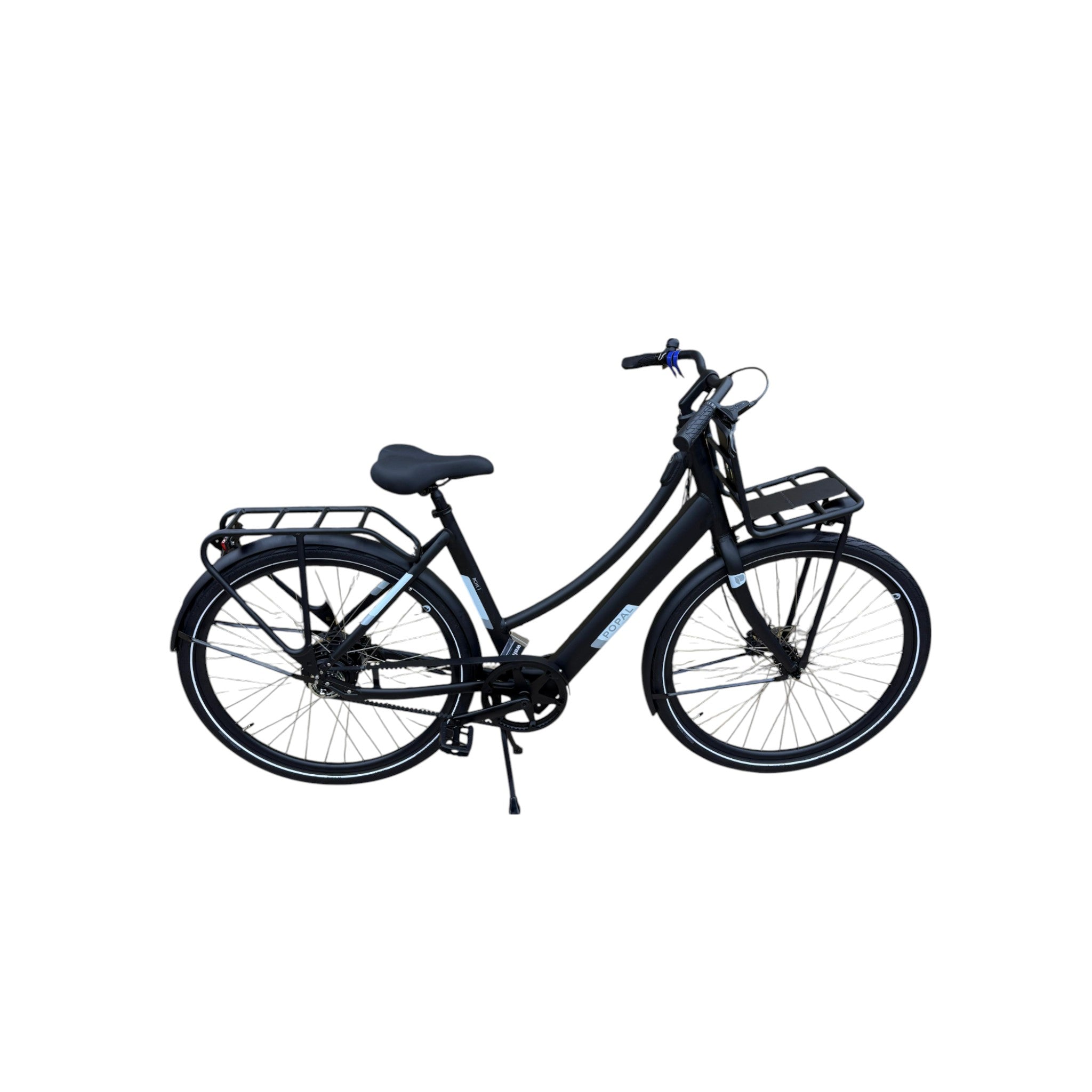 Popal ROYL1 - Elektrische Fiets - Mat Zwart - 28 inch - 47 cm - Belt Drive - Accu 360Wh (36V, 14.5Ah) - 250W Ananda Motor (35Nm) - Hydraulische Remmen - AE-trading