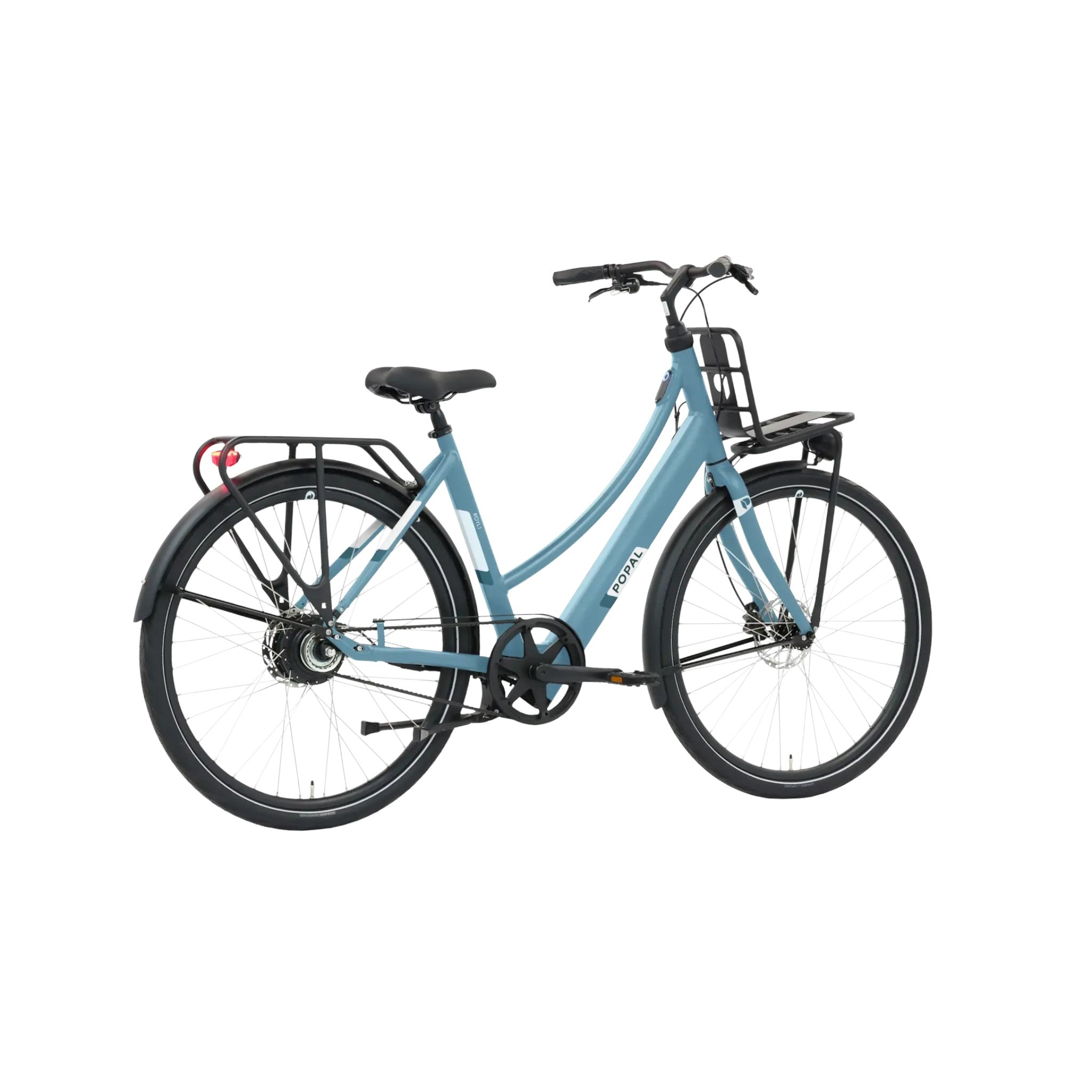 Popal ROYL1 - Elektrische Fiets - Staal Blauw - 28 inch - 53 cm - Belt Drive - Accu 360Wh (36V, 14.5Ah) - 250W Ananda Motor (35Nm) - Hydraulische Remmen - AE-trading
