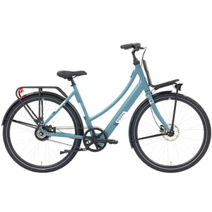Popal ROYL1 - Elektrische Fiets - Staal Blauw - 28 inch - 53 cm - Belt Drive - Accu 360Wh (36V, 14.5Ah) - 250W Ananda Motor (35Nm) - Hydraulische Remmen - AE-trading