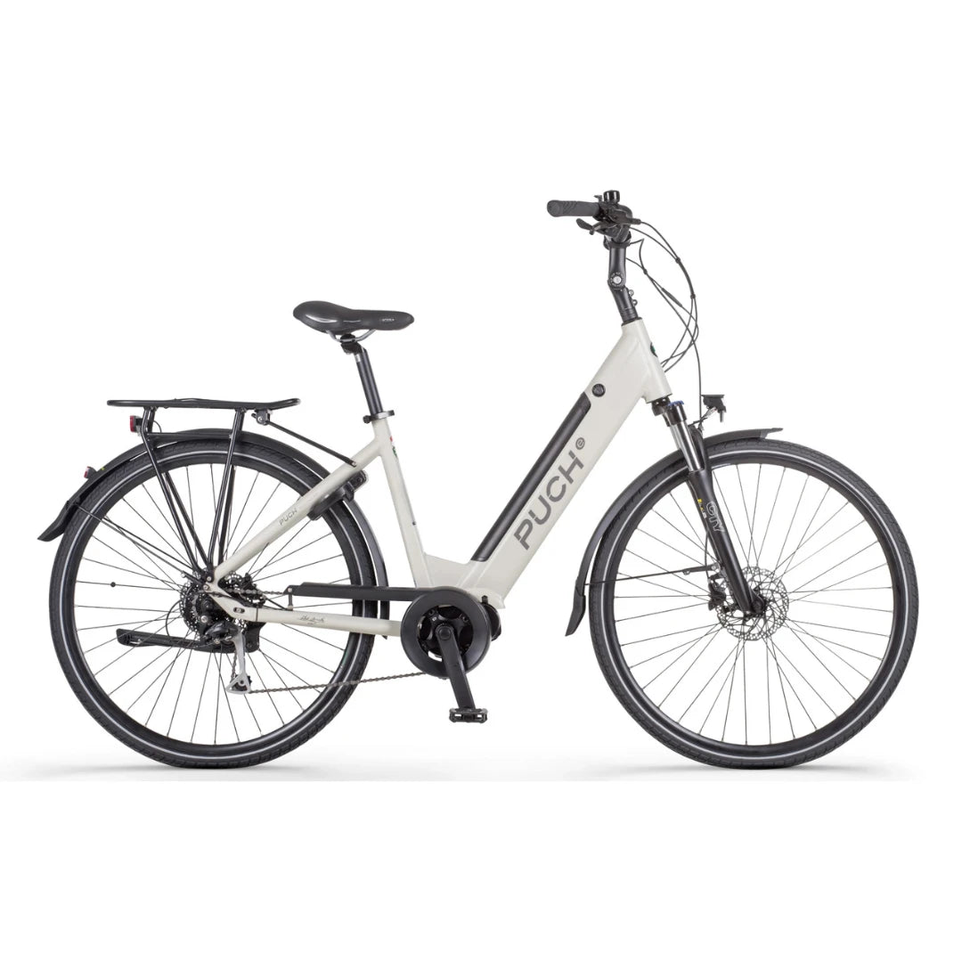 Puch E-Dance Extern Elektrische fiets Silk Grijs - Ananda M80 - 504Wh 14Ah - 8 Versnellingen - E-bike - AE-trading
