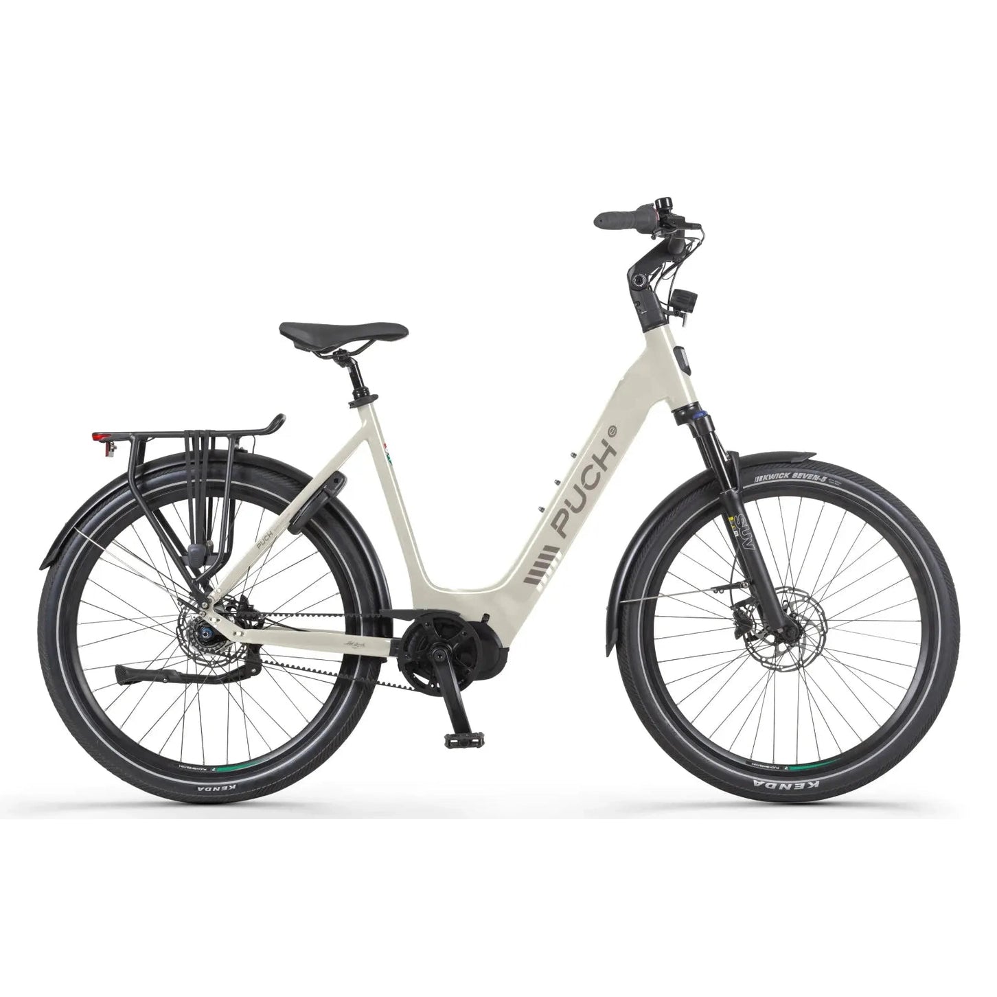 Puch E-Dance S SUV N7 Elektrische Fiets - Mat Kiezelgrijs - 55 cm - Middenmotor - AE-trading