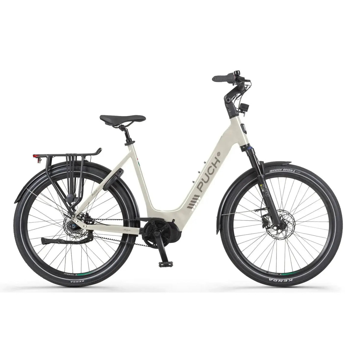 Puch E-Dance S SUV N7 Elektrische Fiets - Mat Kiezelgrijs - 50 cm - Lage Instap - AE-trading