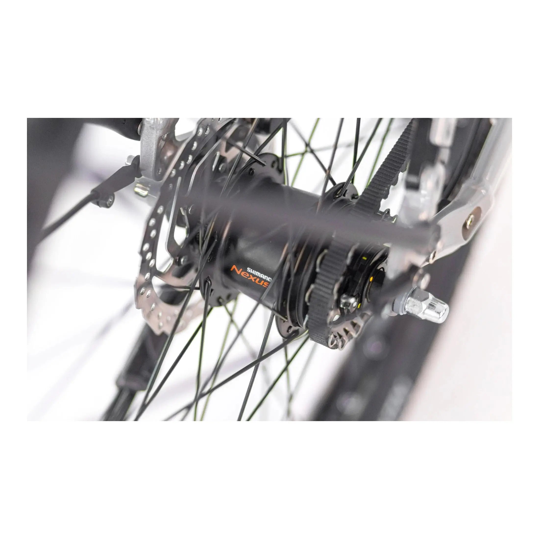 Puch E-Felice N7 - Elektrische Fiets - Aluminium Grijs - Belt Drive - 53cm - Lage Instap - 720Wh Accu Capaciteit - 250W Ananda Middenmotor - Hydraulische Remmen - AE-trading