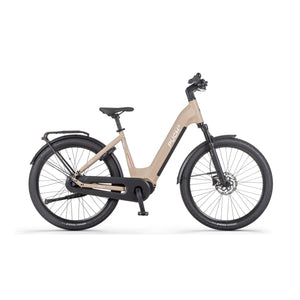 Puch E-Felice N7 - Elektrische Fiets - Mat Beige - 53cm - Lage Instap - 720Wh Accu Capaciteit - 250W Ananda Middenmotor - Hydraulische Remmen - Shimano Nexus 7 Versnellingen - AE-trading