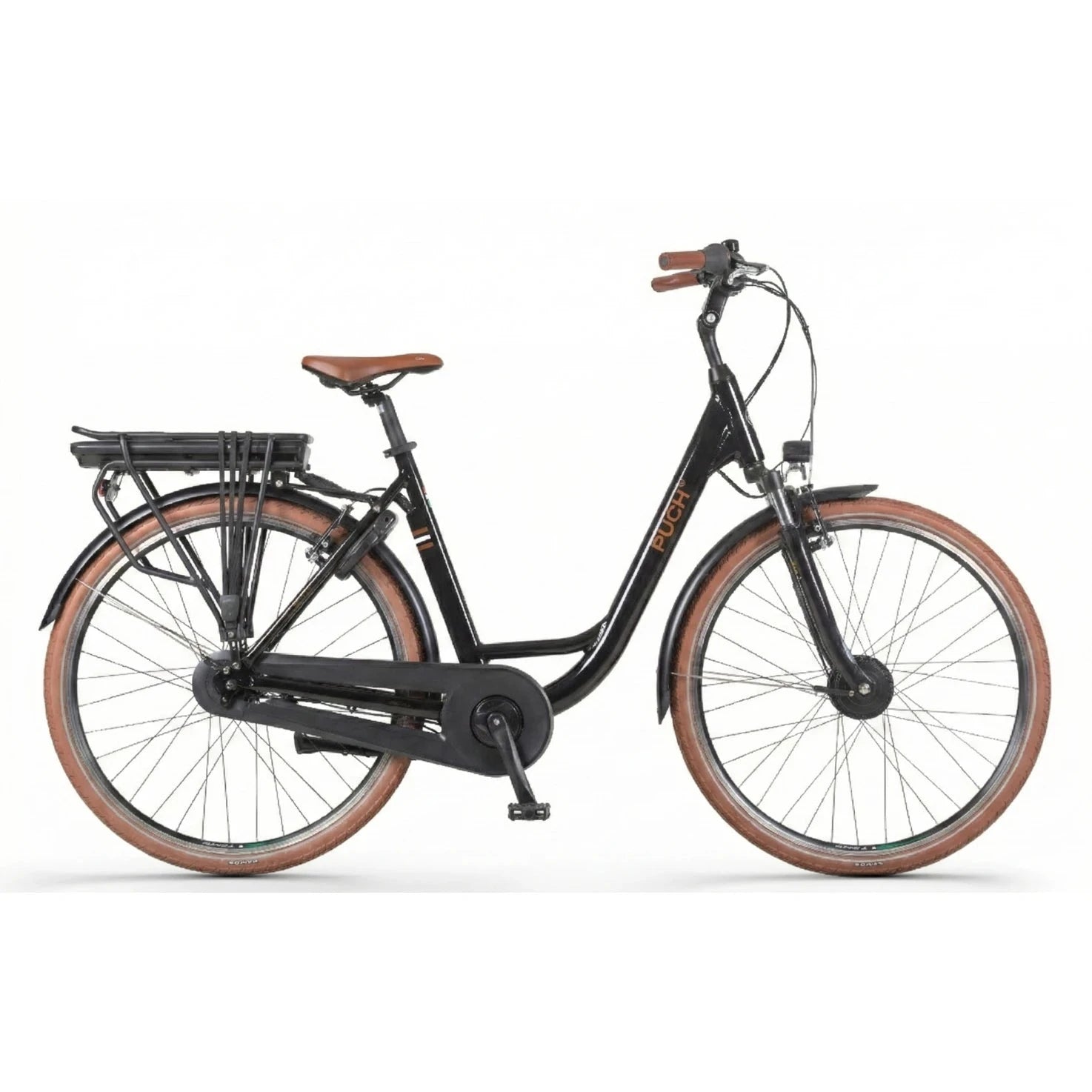 Puch E-Folk N7 - Black Glossy - Lage Instap - 55cm - AE-trading