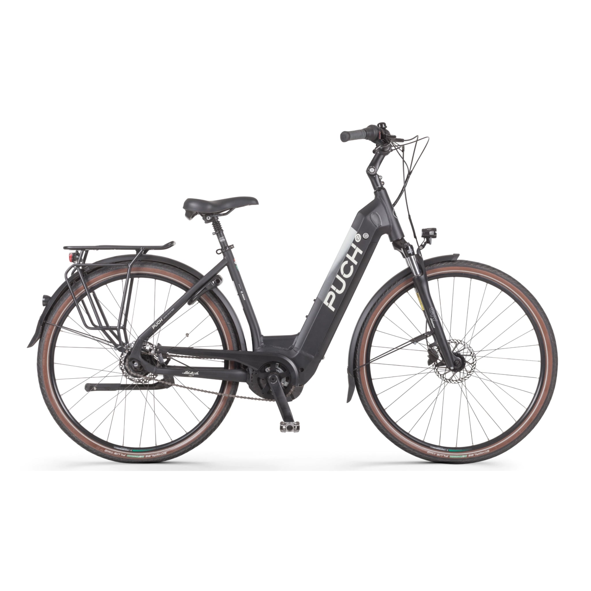 Puch E-Maxi S+ Active Plus 500 - Elektrische Fiets - Mat Zwart - Accu 500Wh - 250W Bosch Middenmotor - Shimano Nexus 8 Versnellingen - Hydraulische Remmen