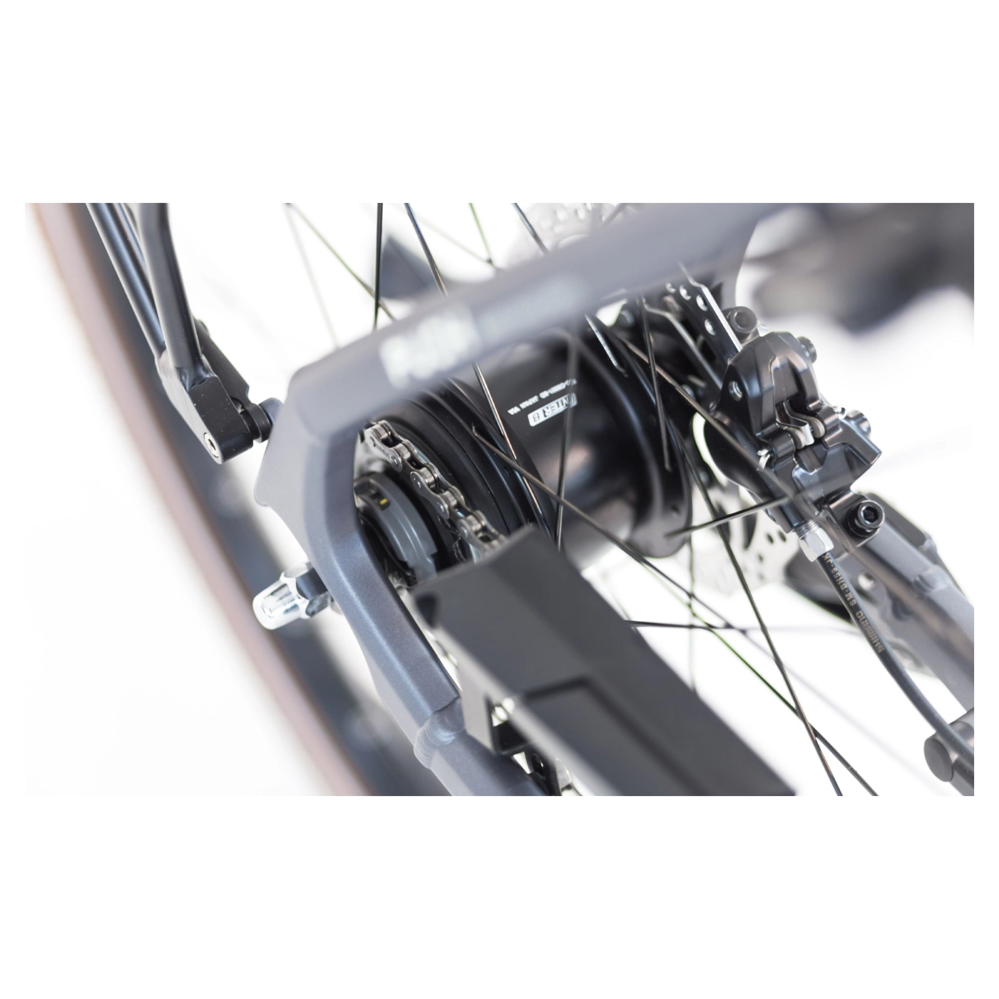 Puch E-Maxi S+ Active Plus 500 - Elektrische Fiets - Mat Antraciet - Accu 500Wh - 250W Bosch Middenmotor - Shimano Nexus 8 Versnellingen - Hydraulische Remmen