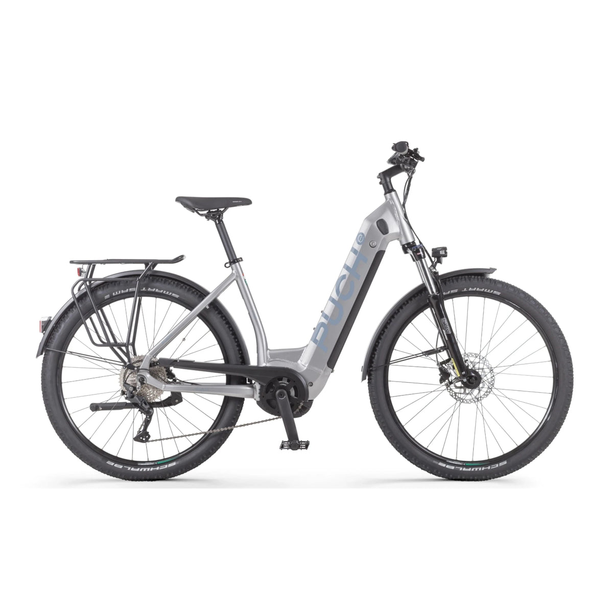 Puch E-Maxi S+ Active Plus 500 - Elektrische Fiets - Mat Antraciet - Accu 500Wh - 250W Bosch Middenmotor - Shimano Nexus 8 Versnellingen - Hydraulische Remmenn - AE-trading