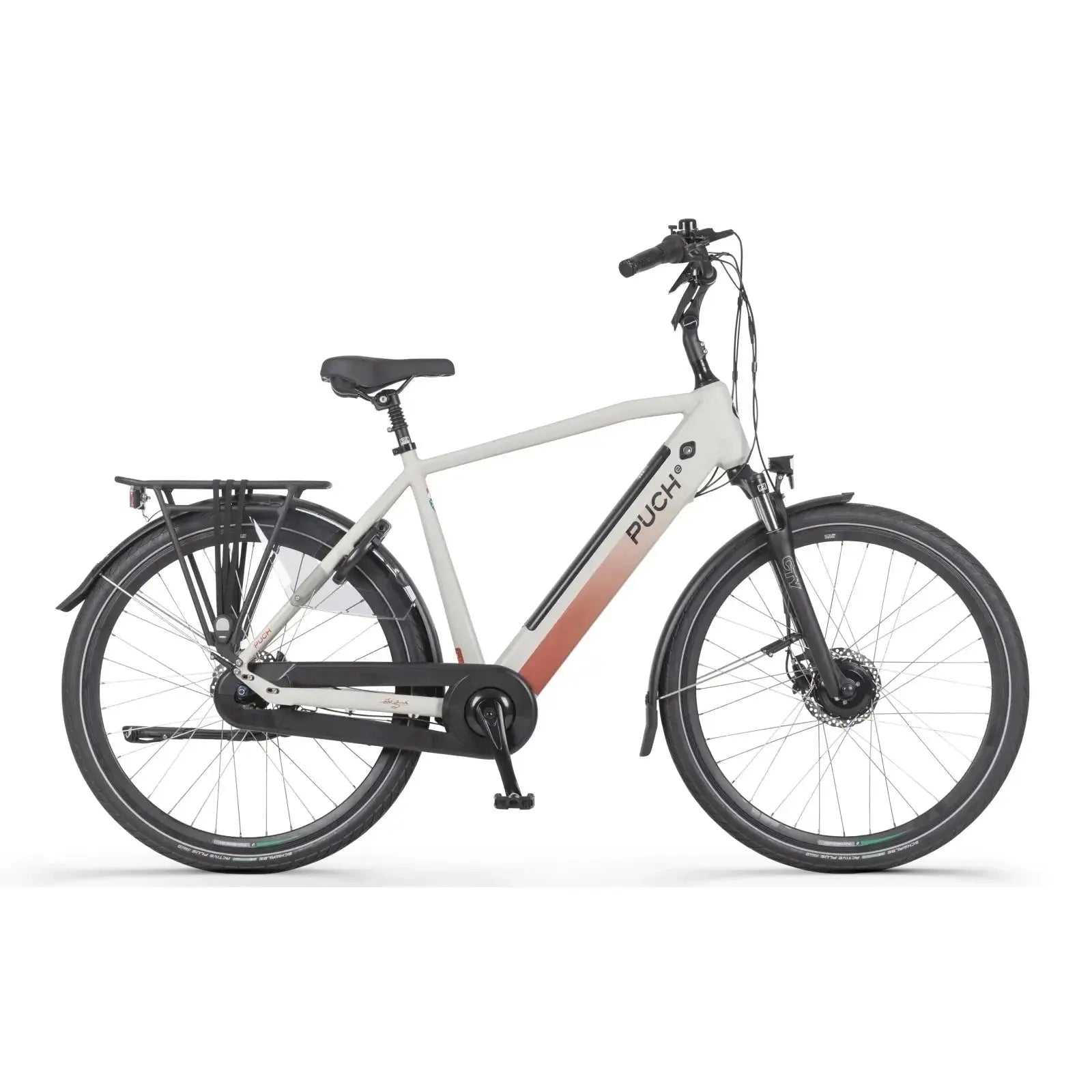 Puch E-Modern Basic N7 - Herenfiets - Silk Grey - 53cm - Elektrische Fiets - AE-trading