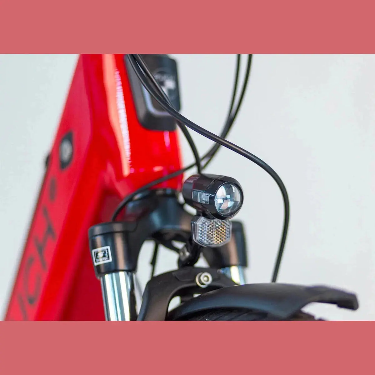 Puch E-Modern N7 Elektrische fiets - Signal Red Glans - Dames 54cm - AE-trading