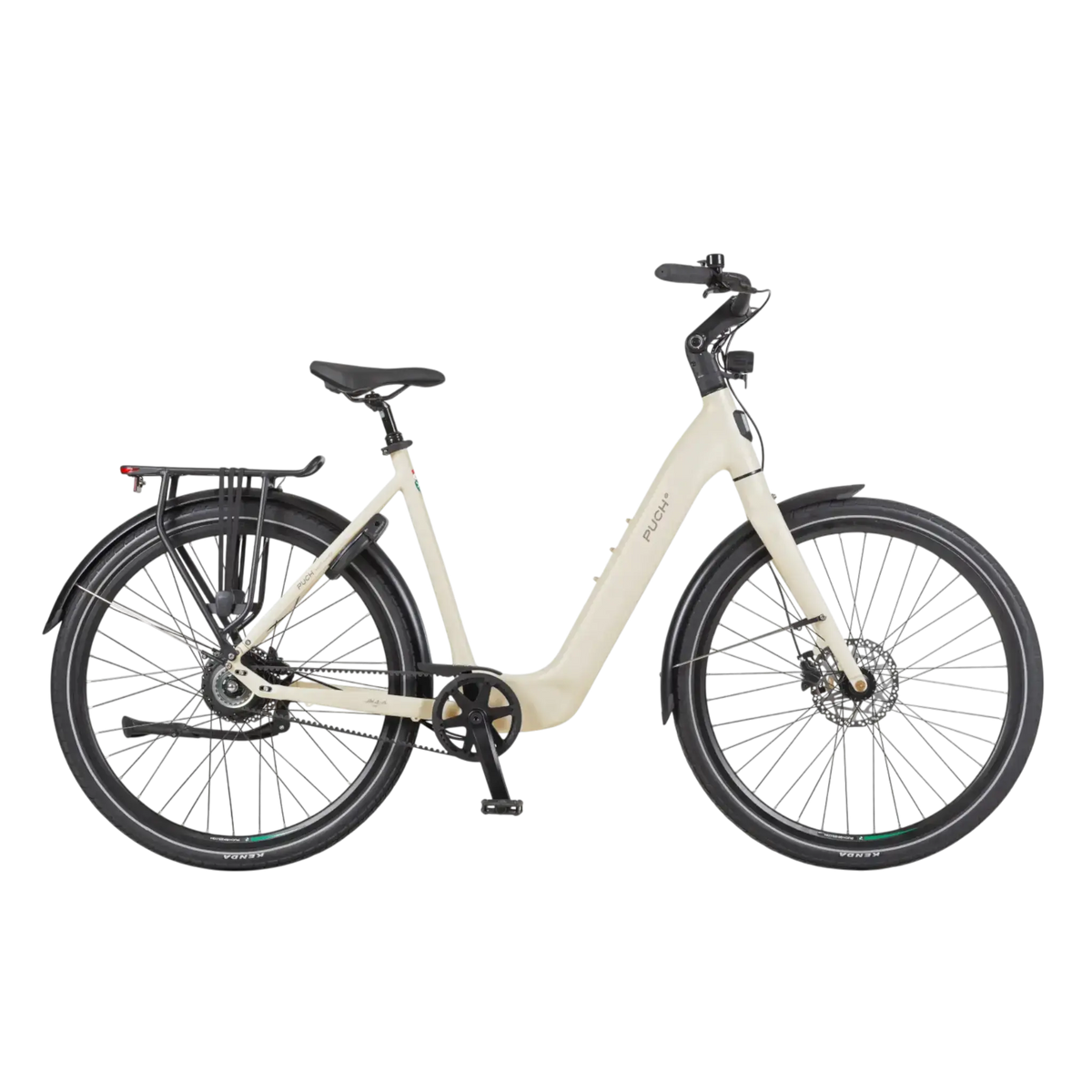 Puch E-Nova Elektrische Fiets - Mat Kiezelgrijs - 50 cm - Achterwielmotor - AE-trading