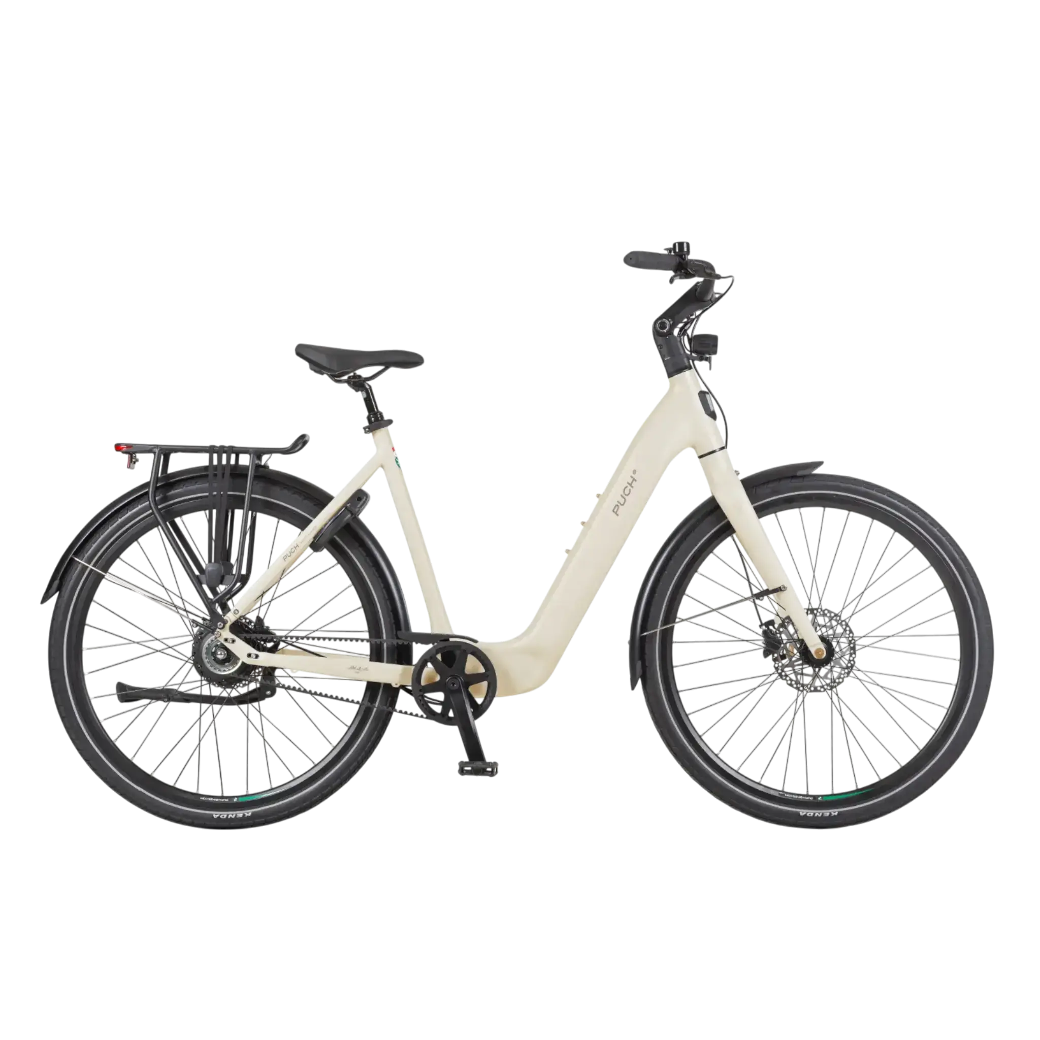 Puch E-Nova Elektrische Fiets - Mat Kiezelgrijs - 50 cm - Achterwielmotor - AE-trading