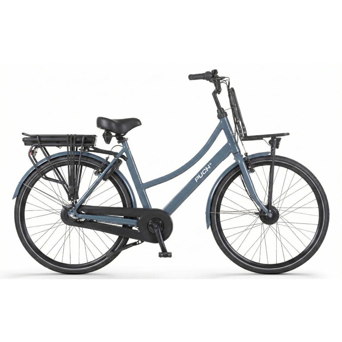 Puch E-Rock N3 Elektrische fiets - Blue Grey Glossy - Damesfiets - 55cm - E-bike - AE-trading