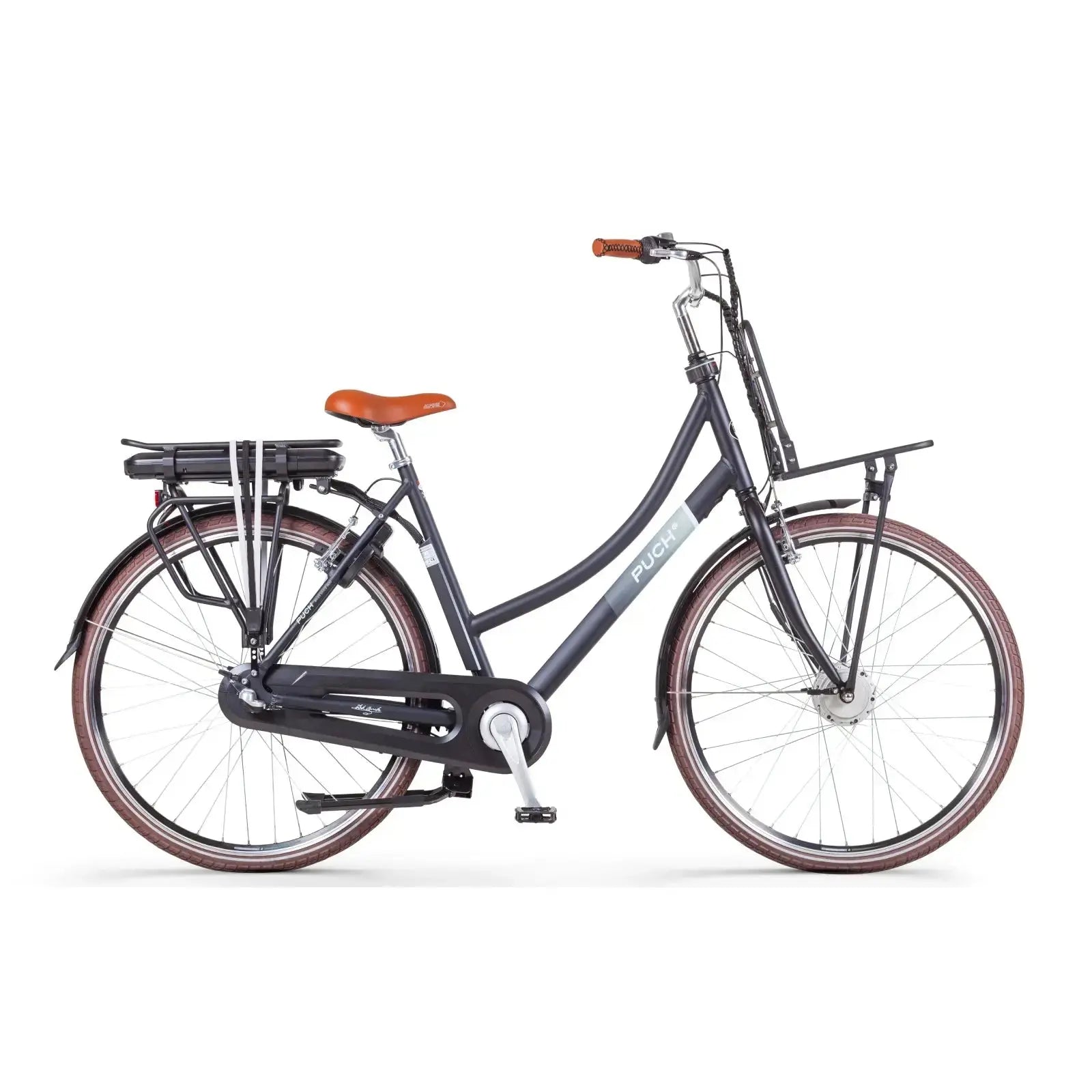 Puch E-Rock N3 Elektrische fiets - Mat Zwart - Damesfiets - 50cm - E-bike - AE-trading