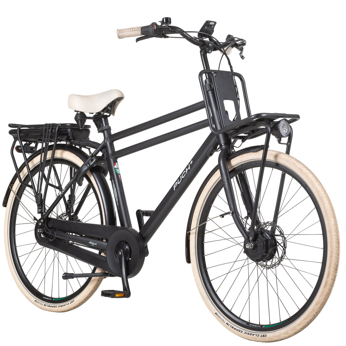 Puch E-Rock N7 - Black Matt - Hoge Instap - 55cm - AE-trading