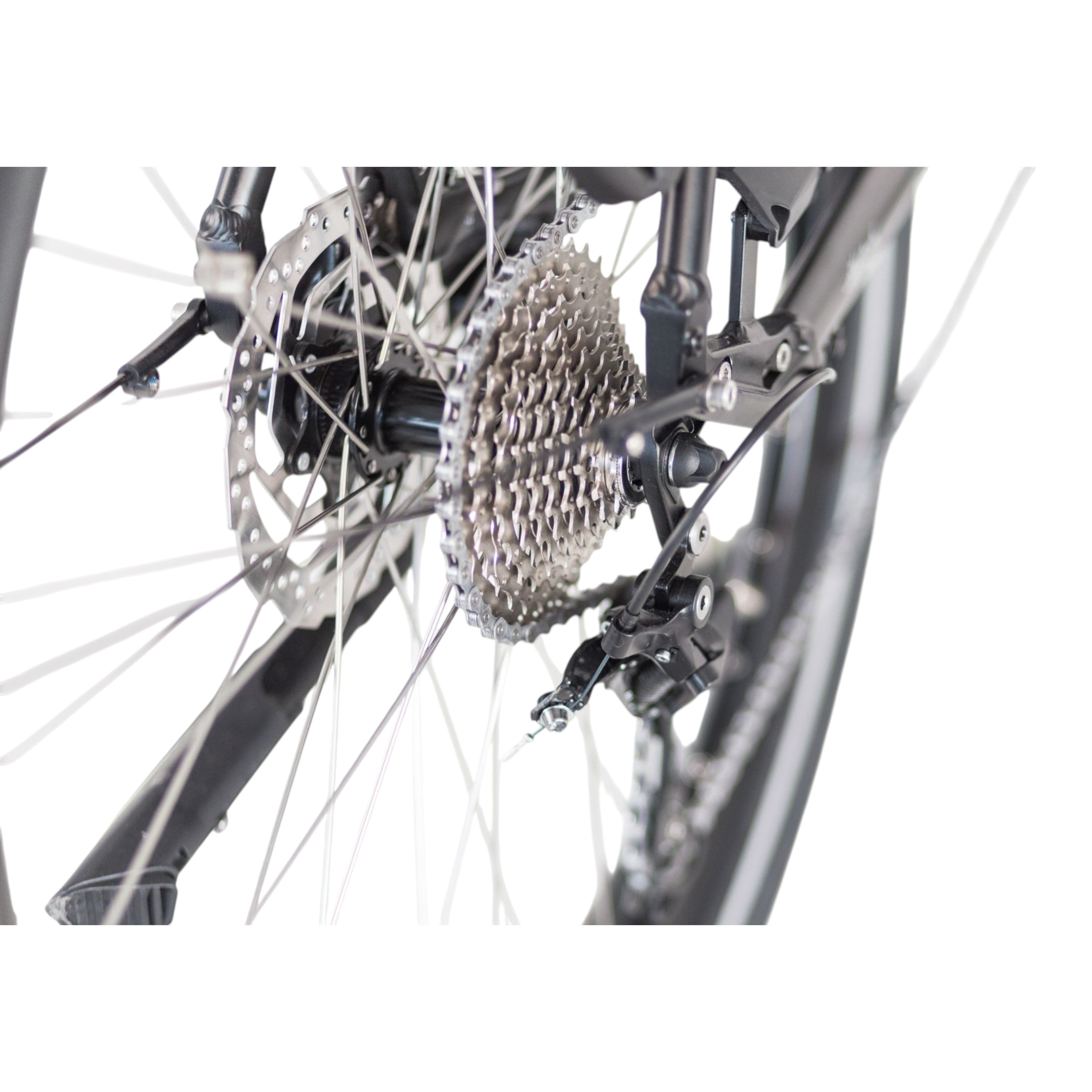 Puch E-Saphir SUV D10 - Zwart - 600Wh - 54cm - Elektrische Stadsfiets - AE-trading