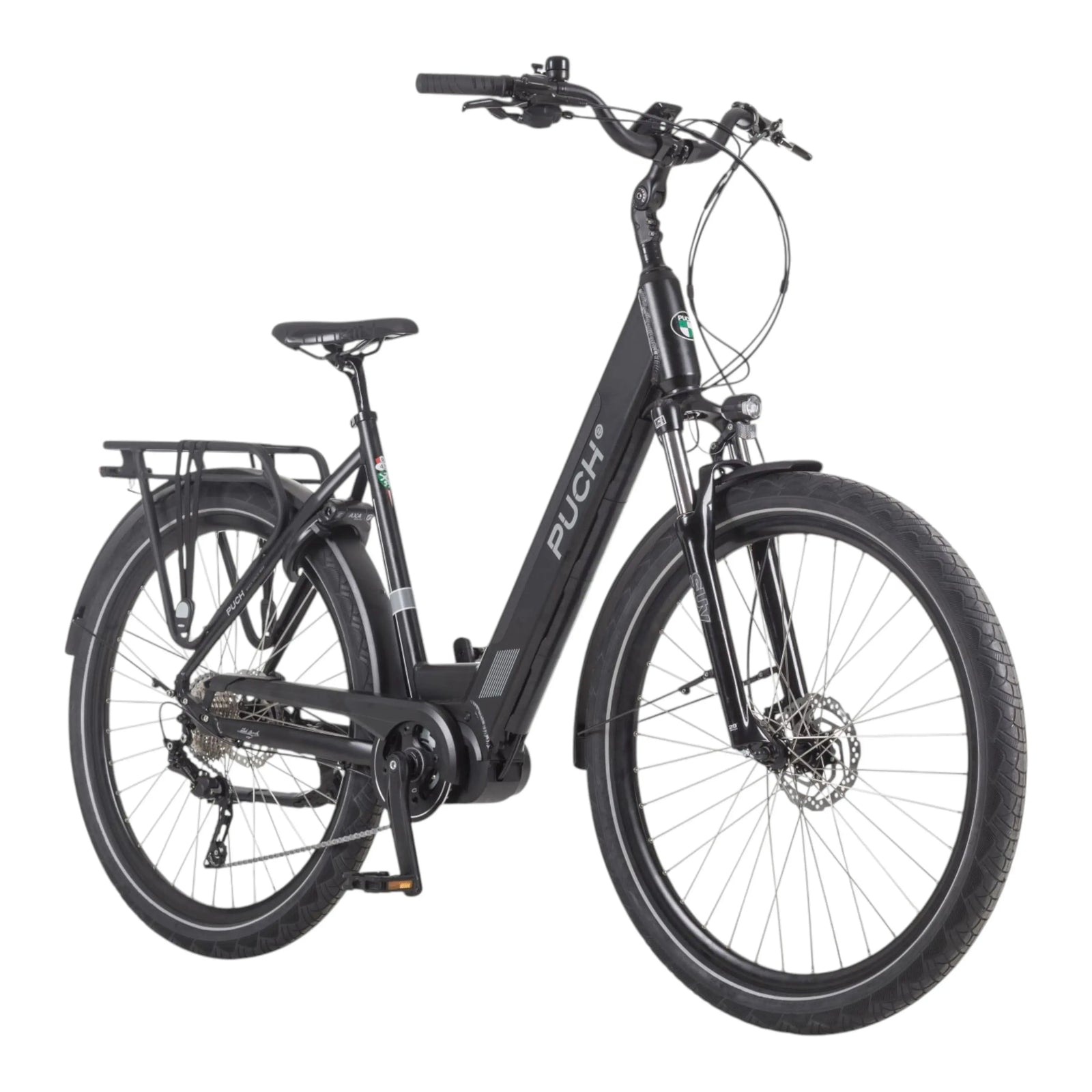Puch E-Saphir SUV D10 - Zwart - 600Wh - 49cm - Elektrische Stadsfiets - AE-trading