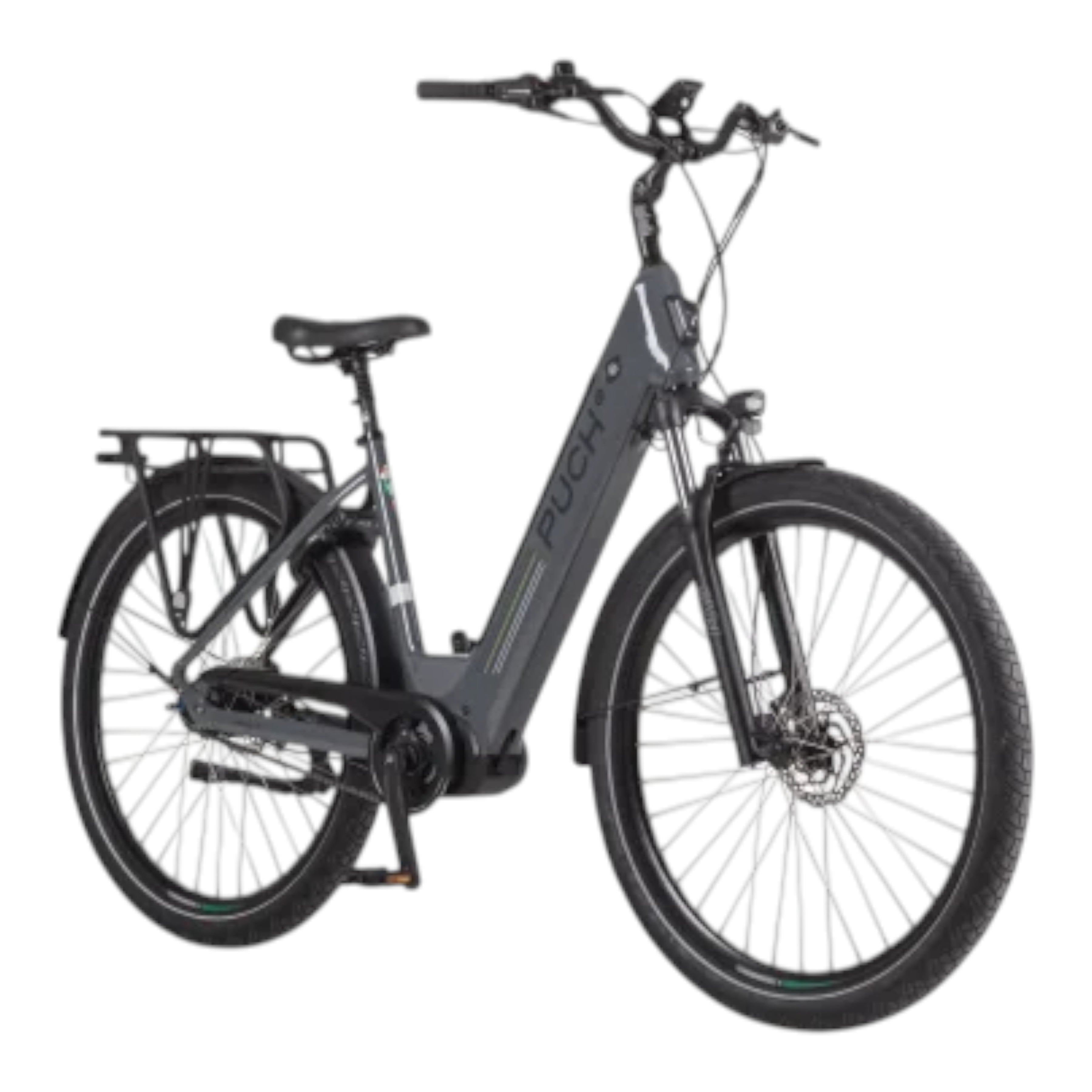 Puch E-Saphir SUV N7 - Glossy Basalt Grey - 720Wh - 54cm - Elektrische Stadsfiets - AE-trading