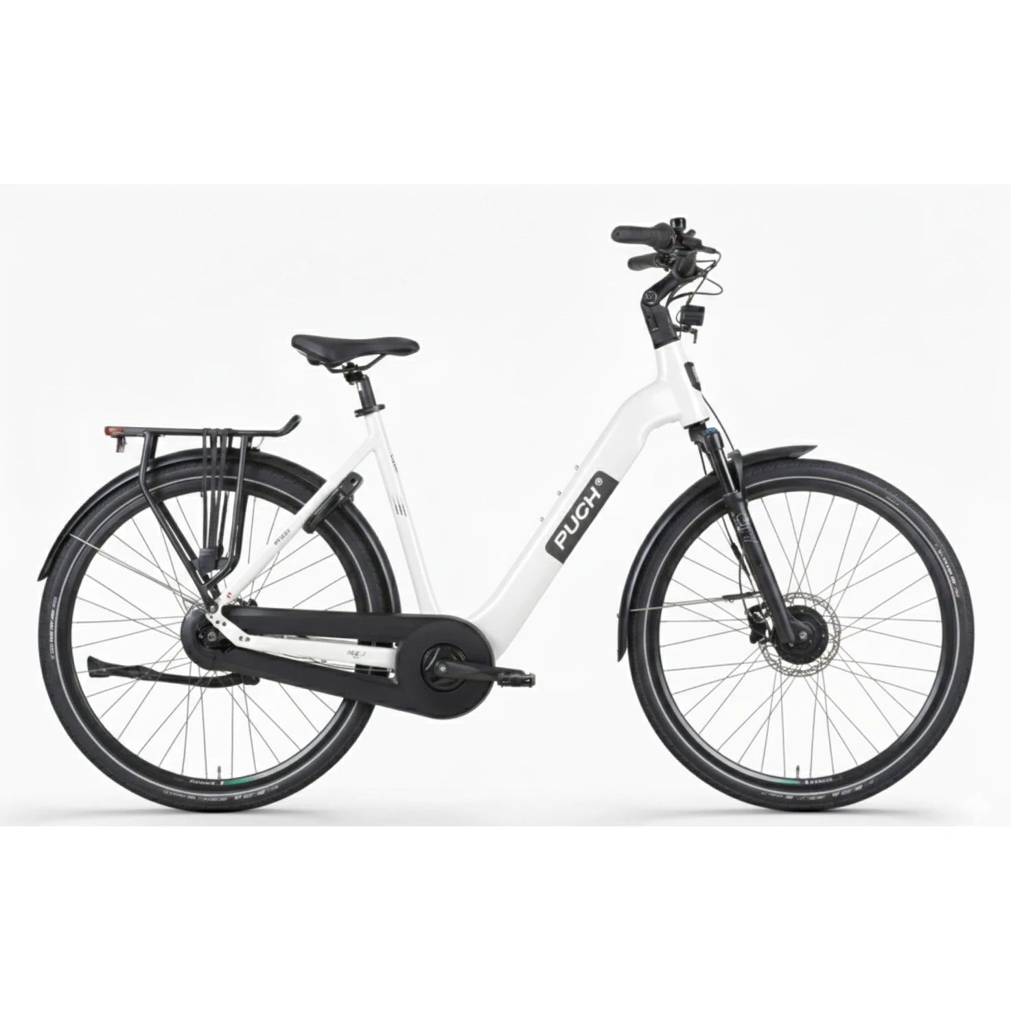 Puch E-Soul N7 - White Glossy - Lage Instap - 55cm - AE-trading