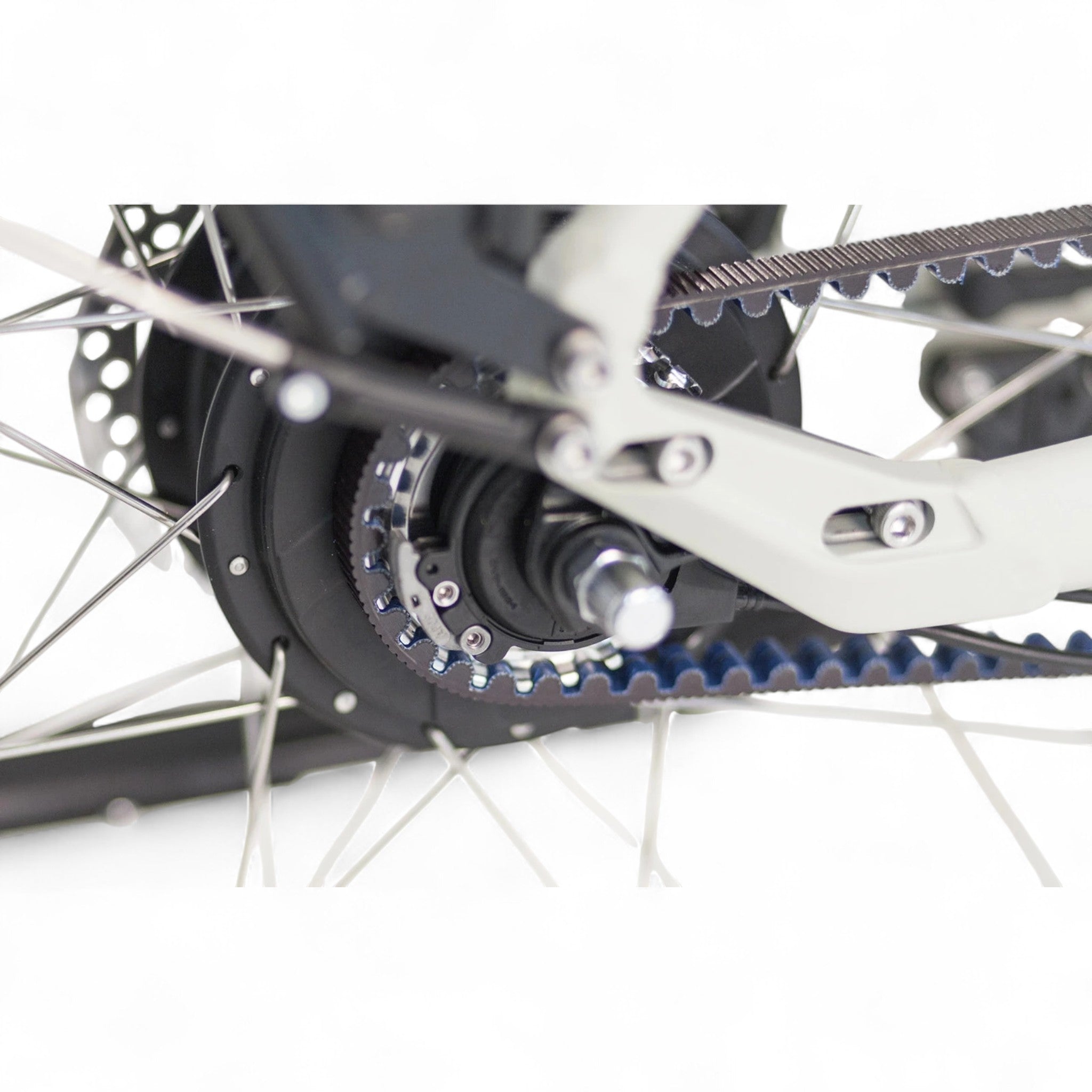 Puch E-Zirkon Enviolo Belt Elektrische Fiets - 54 cm - Damesfiets - Zijden Grijs - E-bike - AE-trading